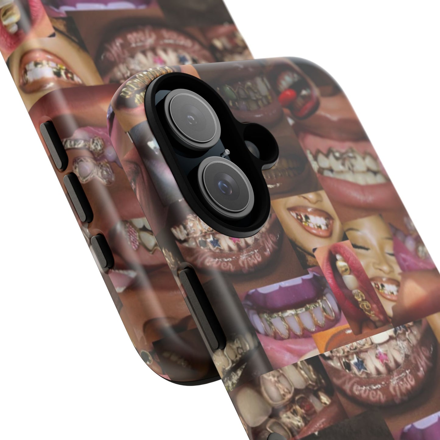 Gold Grillz Bold Phone Case, For The Culture Tough Phone Cover, Statement Accessory, Unique Tech Gift