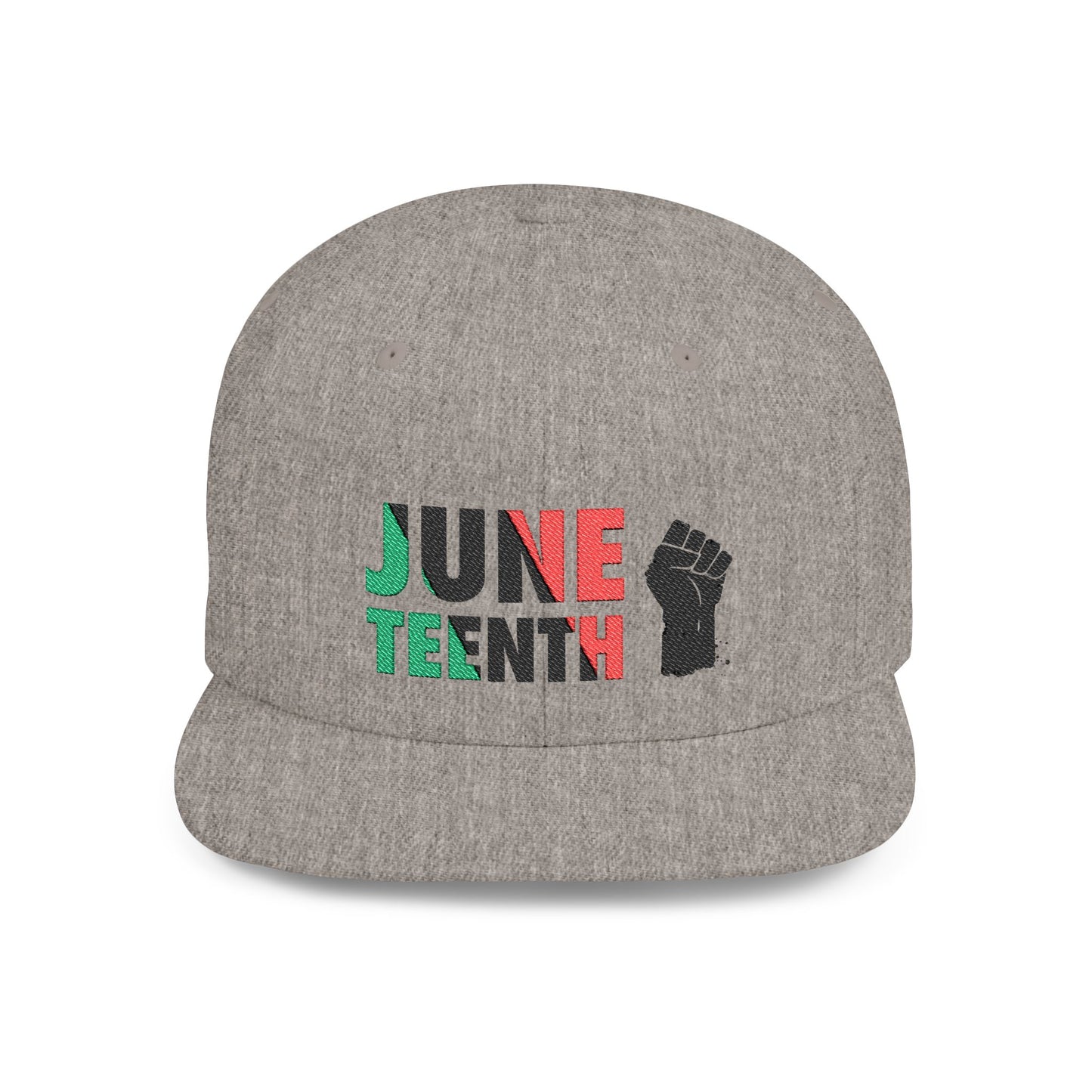 Juneteenth Embroidered Snapback Cap