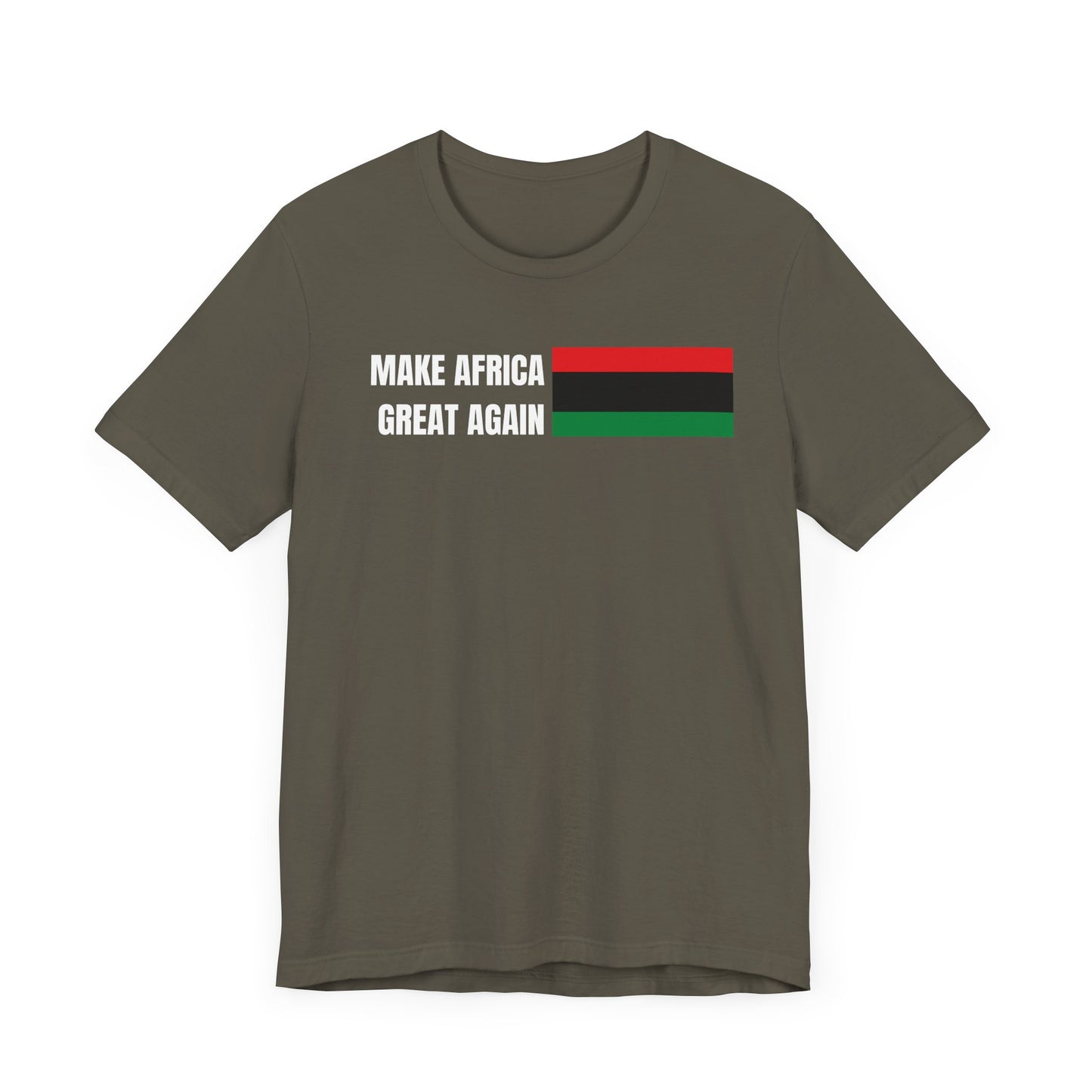 Make Africa Great Again Tee - Unisex Jersey Short Sleeve Shirt, Statement Tee, Gift for Activists, Casual Wear, Black History Month,