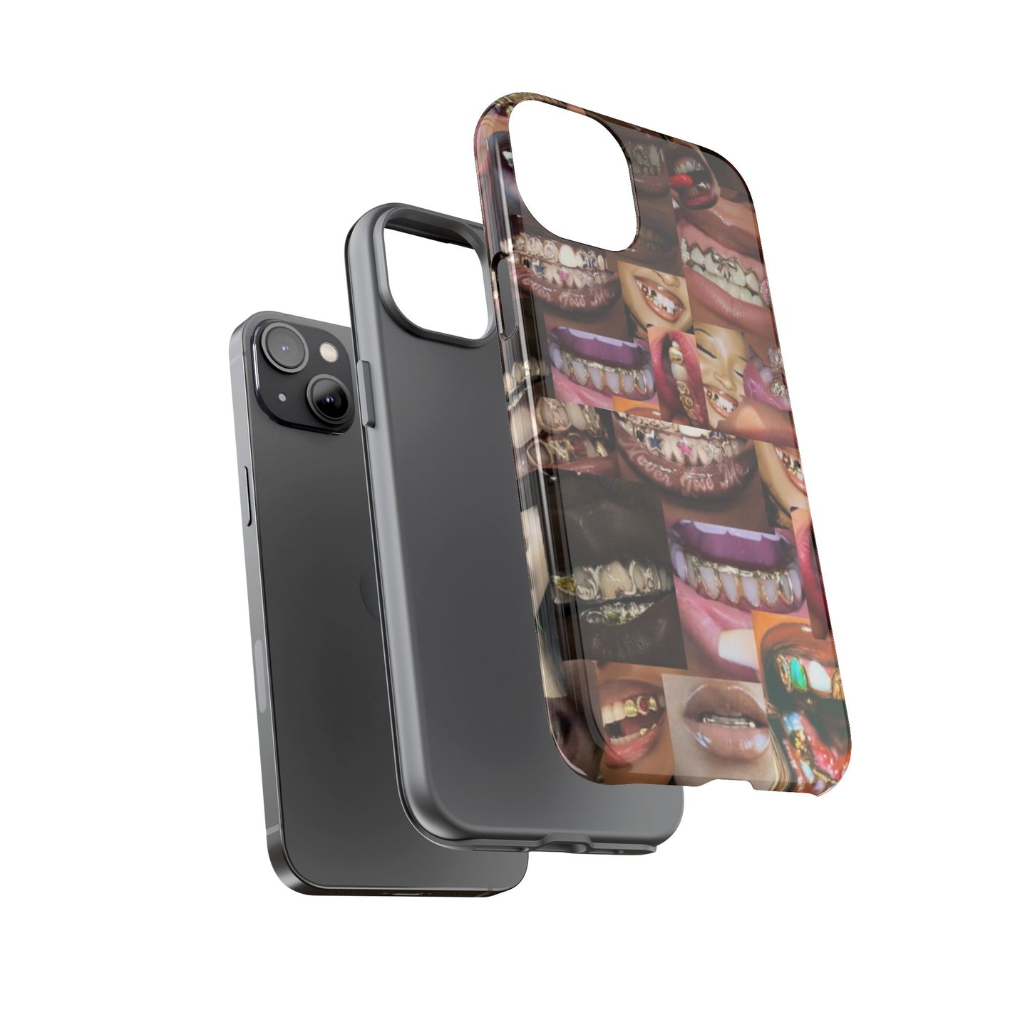 Gold Grillz Bold Phone Case, For The Culture Tough Phone Cover, Statement Accessory, Unique Tech Gift