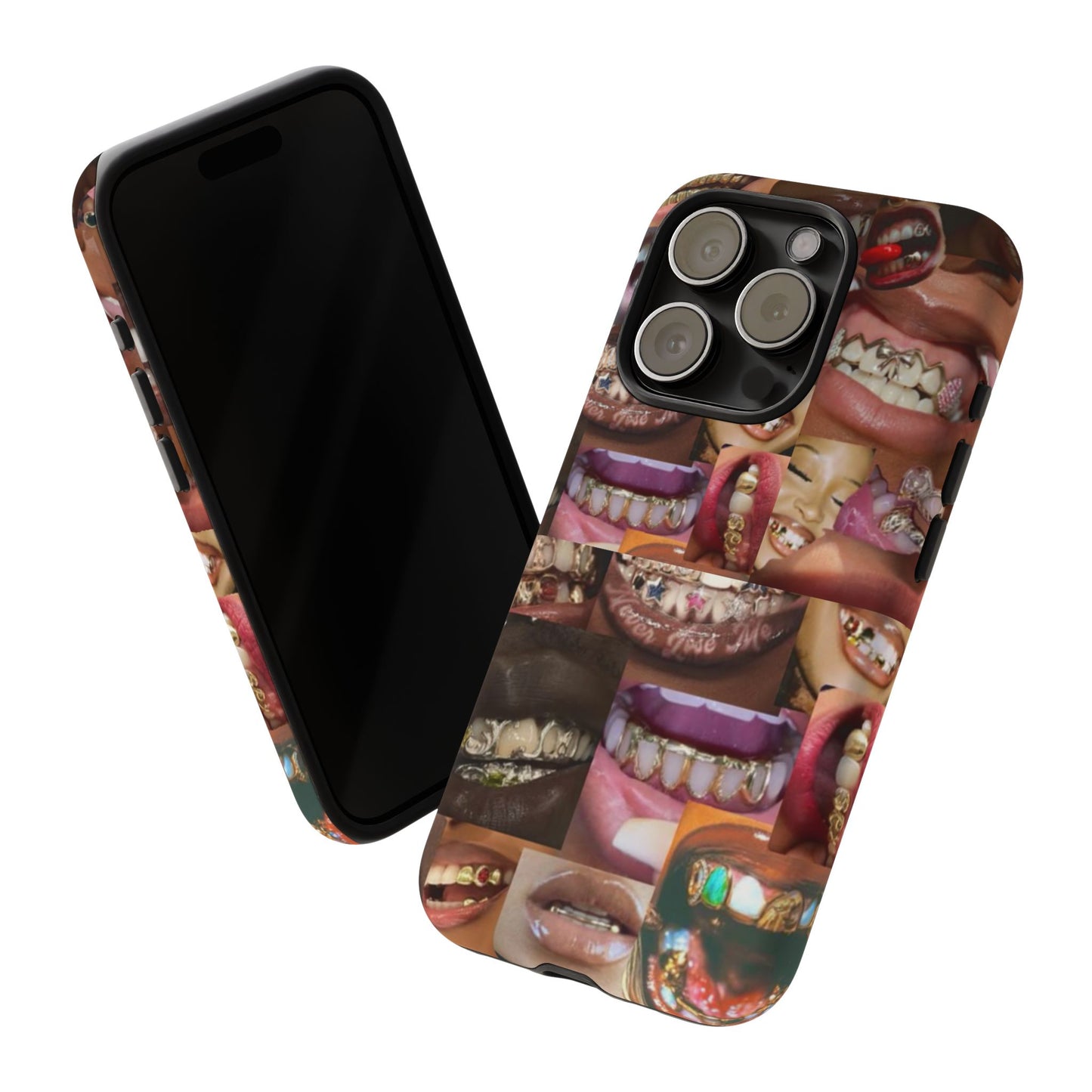 Gold Grillz Bold Phone Case, For The Culture Tough Phone Cover, Statement Accessory, Unique Tech Gift