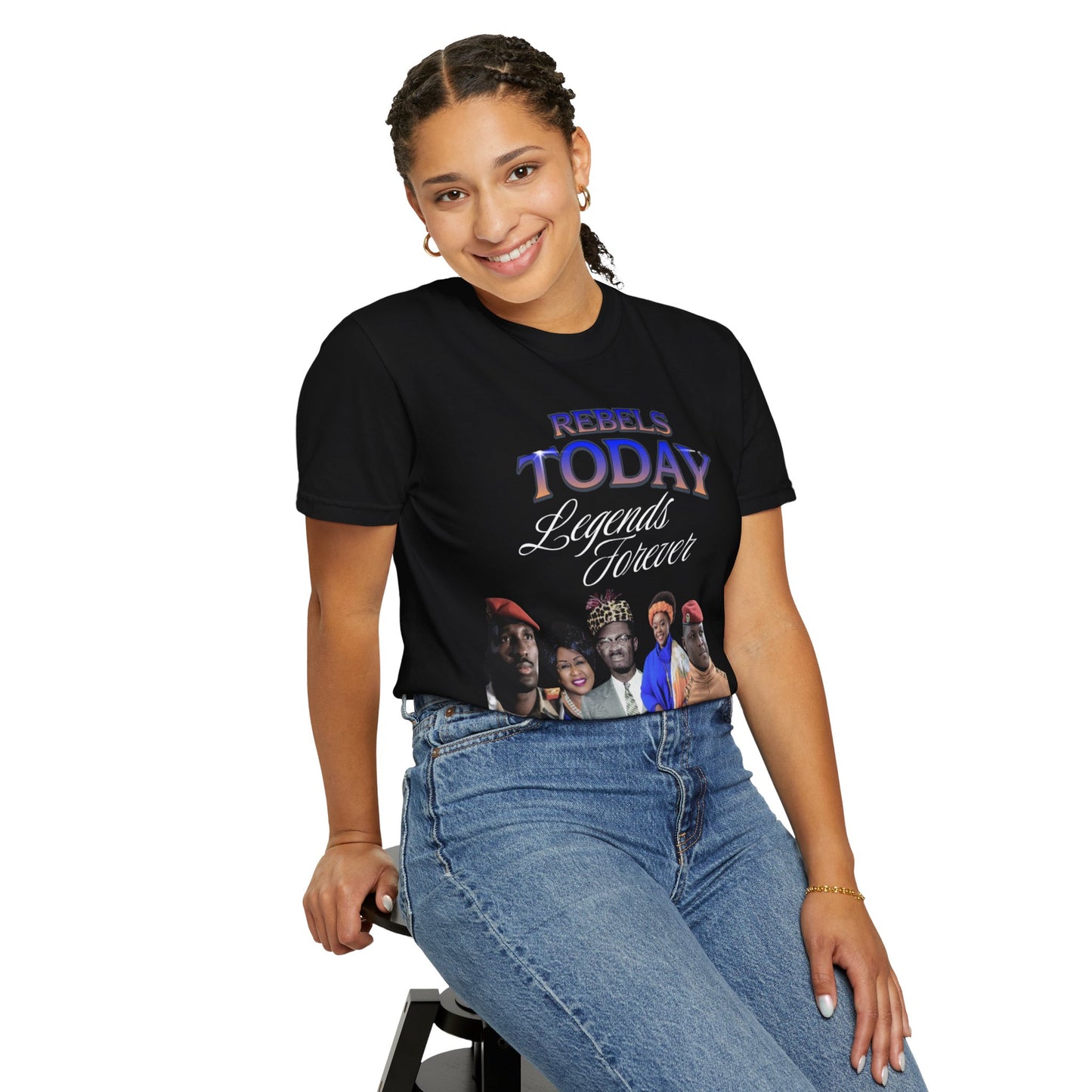 Rebels Today Legends Forever Unisex T-Shirt - Traoré , Lumumba, Sankara Activism Top
