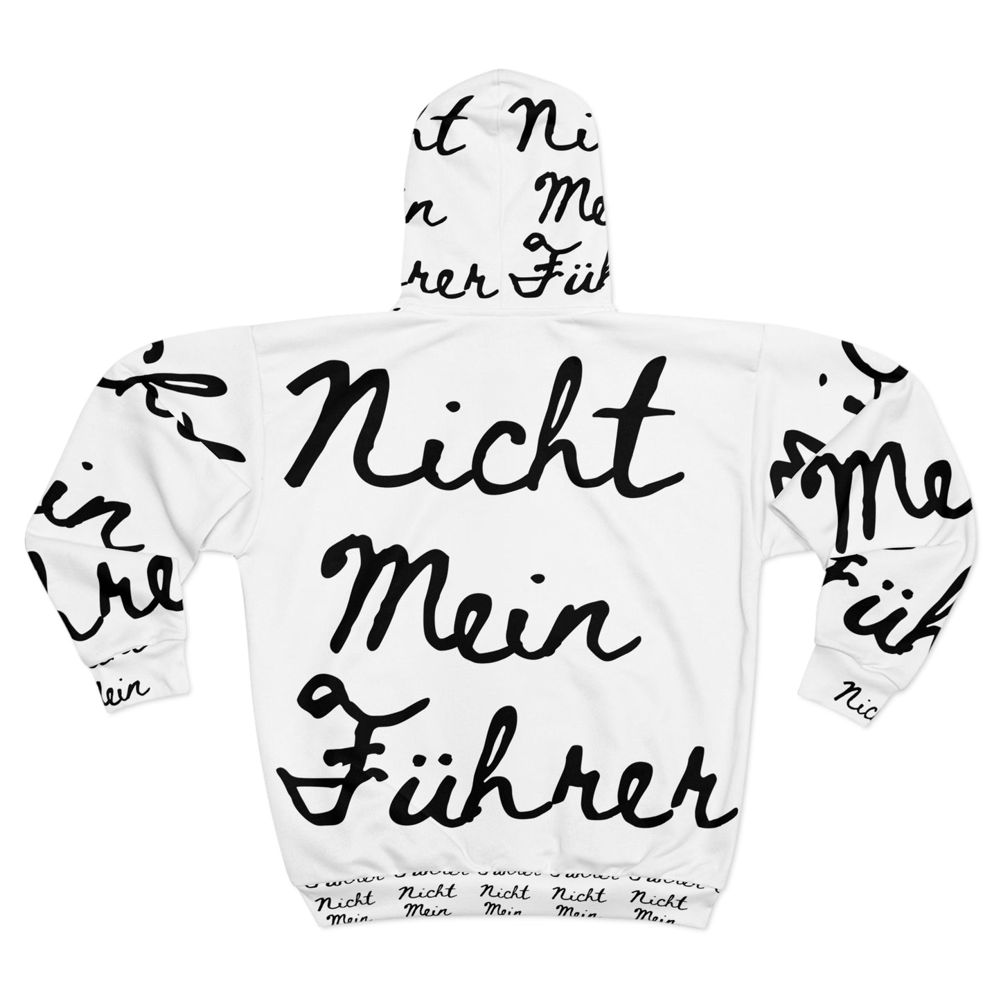 Nicht Mein Führer - Unisex Zip Hoodie (AOP)