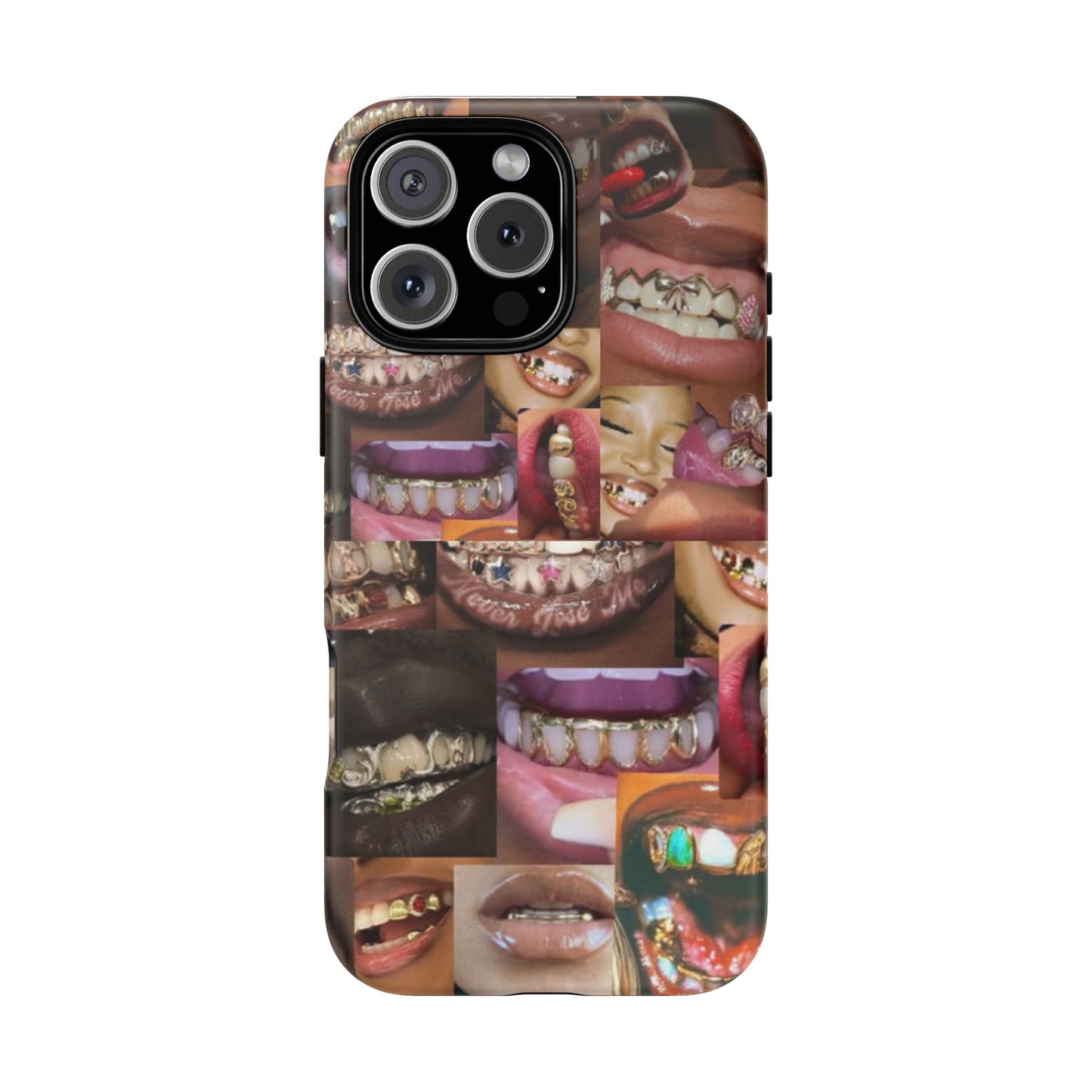 Gold Grillz Bold Phone Case, For The Culture Tough Phone Cover, Statement Accessory, Unique Tech Gift