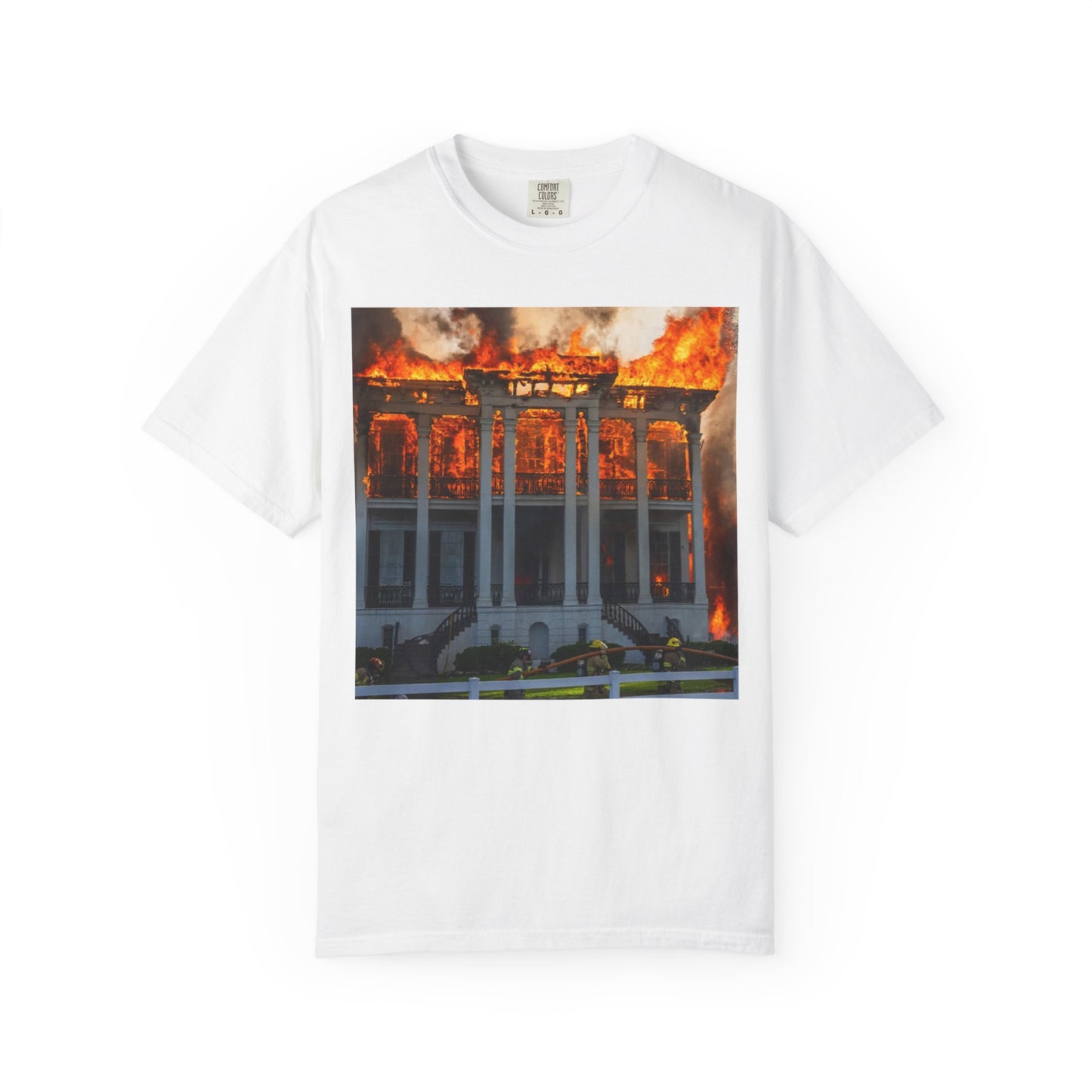 Nottoway Plantation - Juneteenth Gift - Unisex Garment-Dyed T-shirt