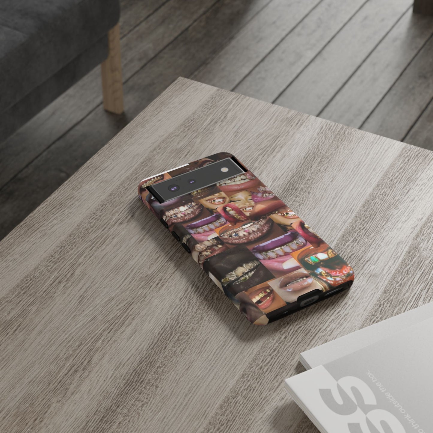 Gold Grillz Bold Phone Case, For The Culture Tough Phone Cover, Statement Accessory, Unique Tech Gift