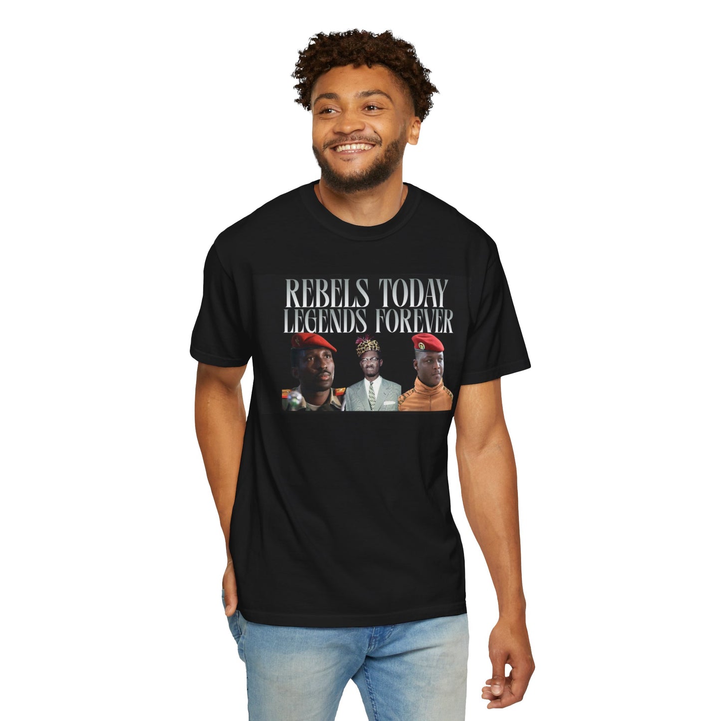 Rebels Today Legends Forever Unisex T-Shirt - Traoré , Lumumba, Sankara Activism Top