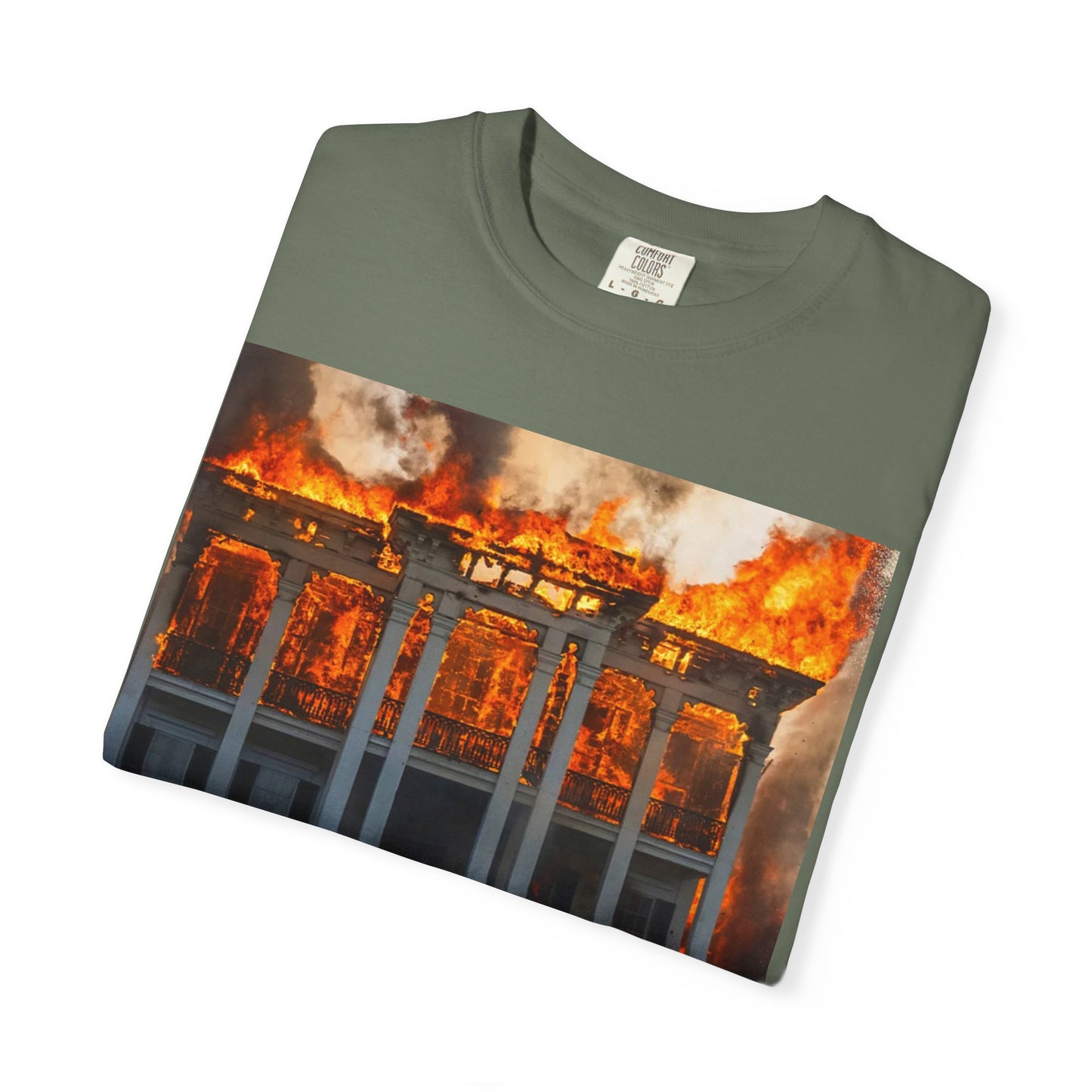 Nottoway Plantation - Juneteenth Gift - Unisex Garment-Dyed T-shirt