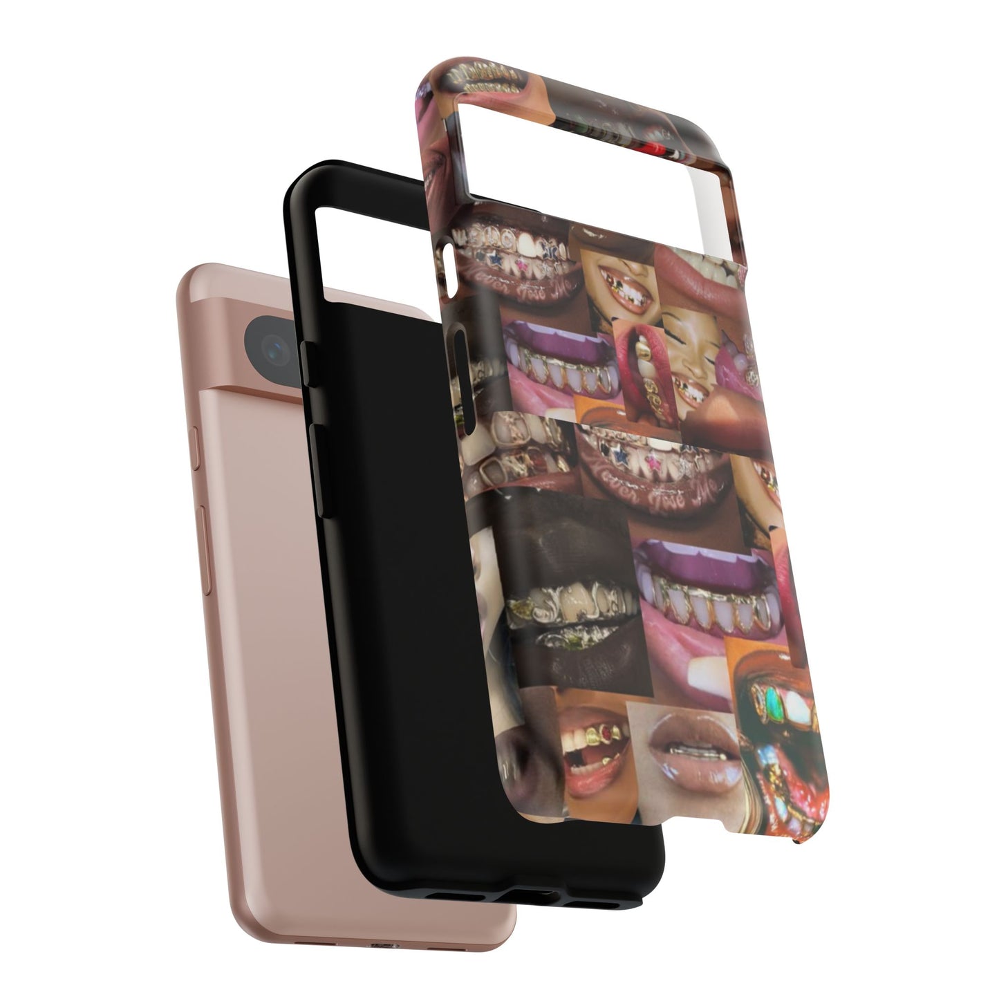 Gold Grillz Bold Phone Case, For The Culture Tough Phone Cover, Statement Accessory, Unique Tech Gift