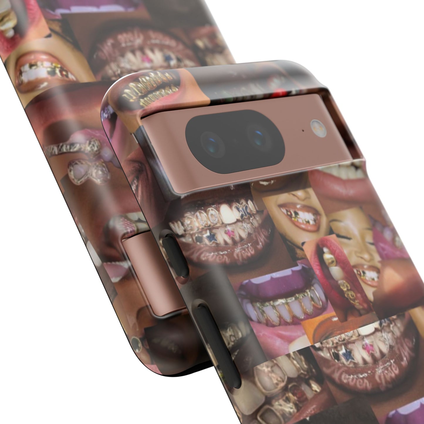 Gold Grillz Bold Phone Case, For The Culture Tough Phone Cover, Statement Accessory, Unique Tech Gift