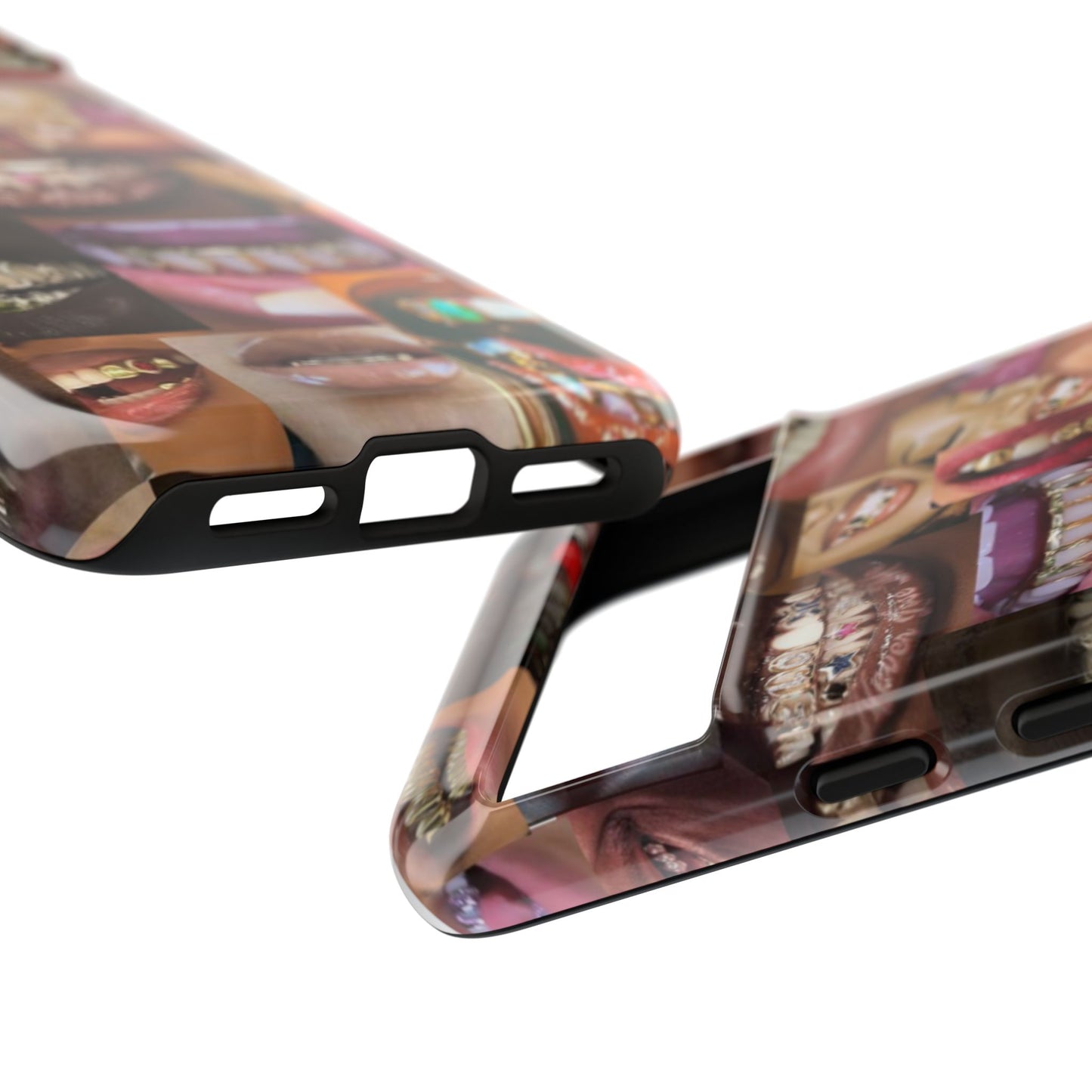 Gold Grillz Bold Phone Case, For The Culture Tough Phone Cover, Statement Accessory, Unique Tech Gift