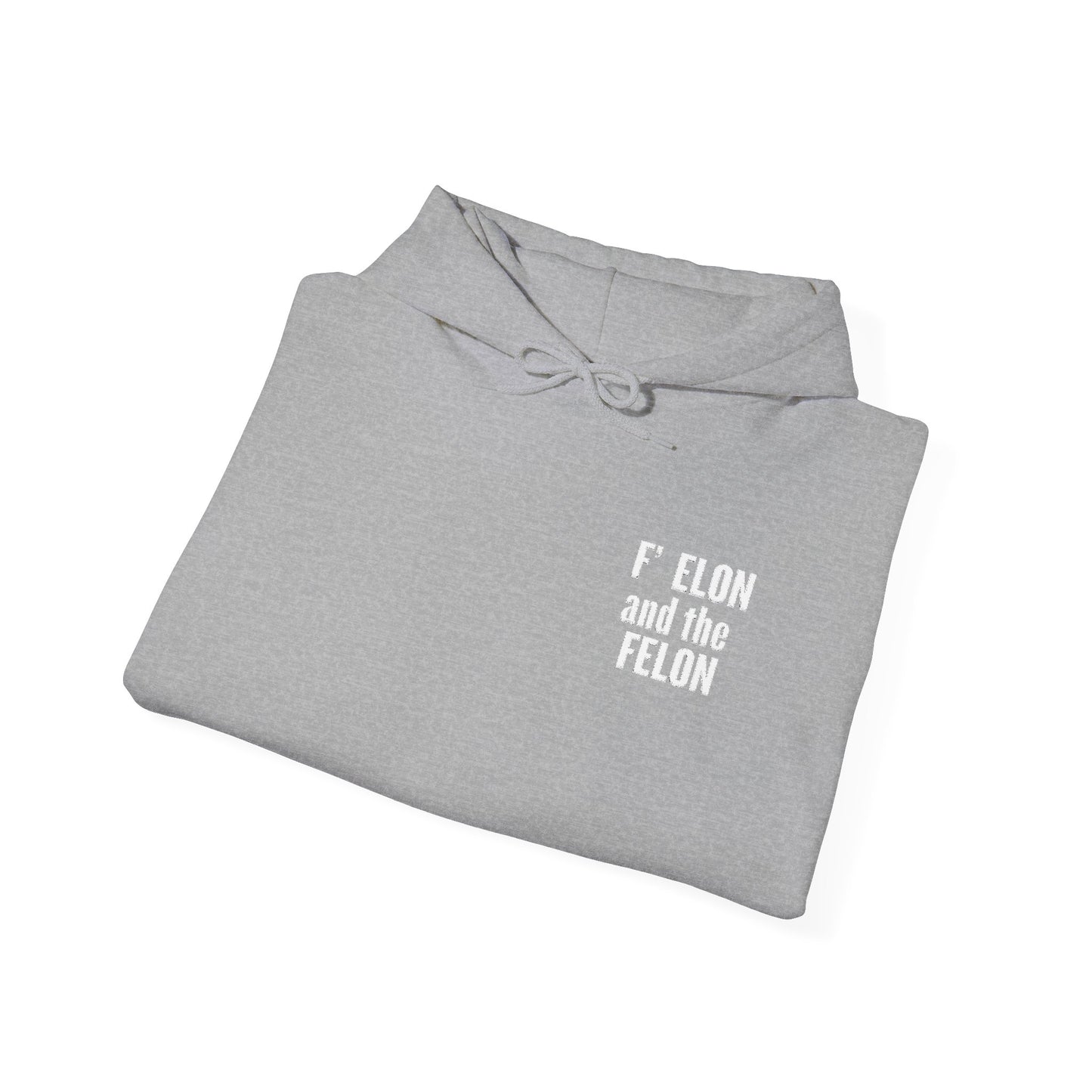 F Elon and the Felon's Heavy Blend Youth Hoodie - Trendy Felon Design