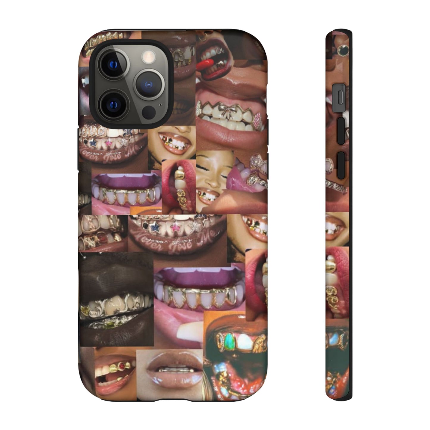 Gold Grillz Bold Phone Case, For The Culture Tough Phone Cover, Statement Accessory, Unique Tech Gift