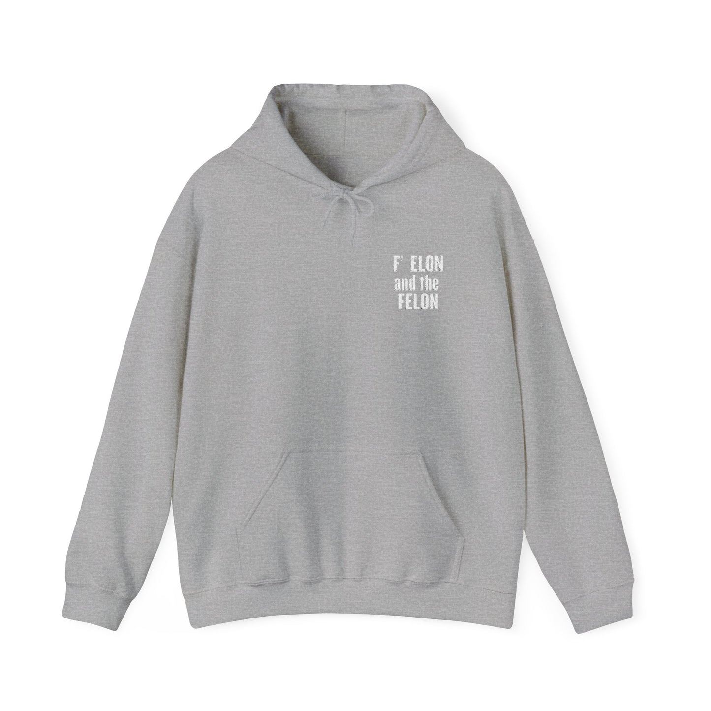 F Elon and the Felon's Heavy Blend Youth Hoodie - Trendy Felon Design