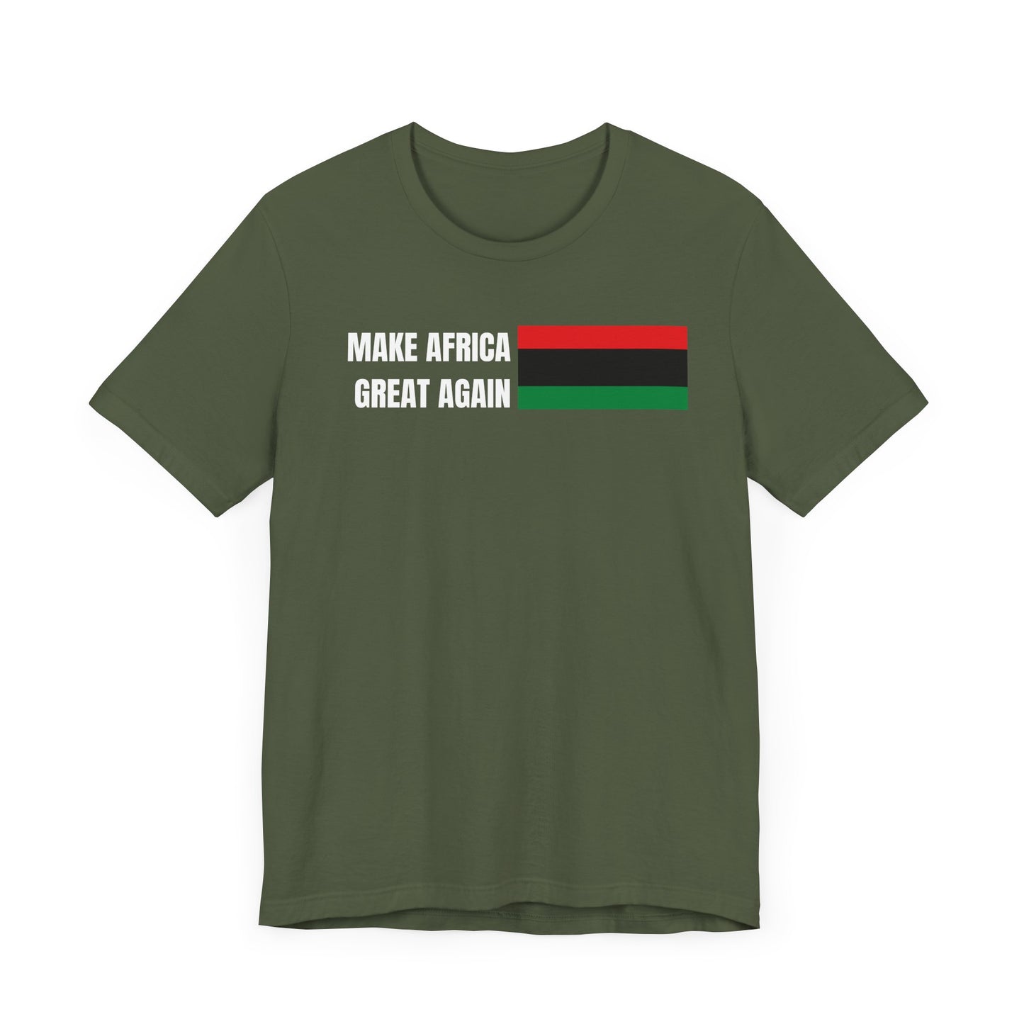 Make Africa Great Again Tee - Unisex Jersey Short Sleeve Shirt, Statement Tee, Gift for Activists, Casual Wear, Black History Month,