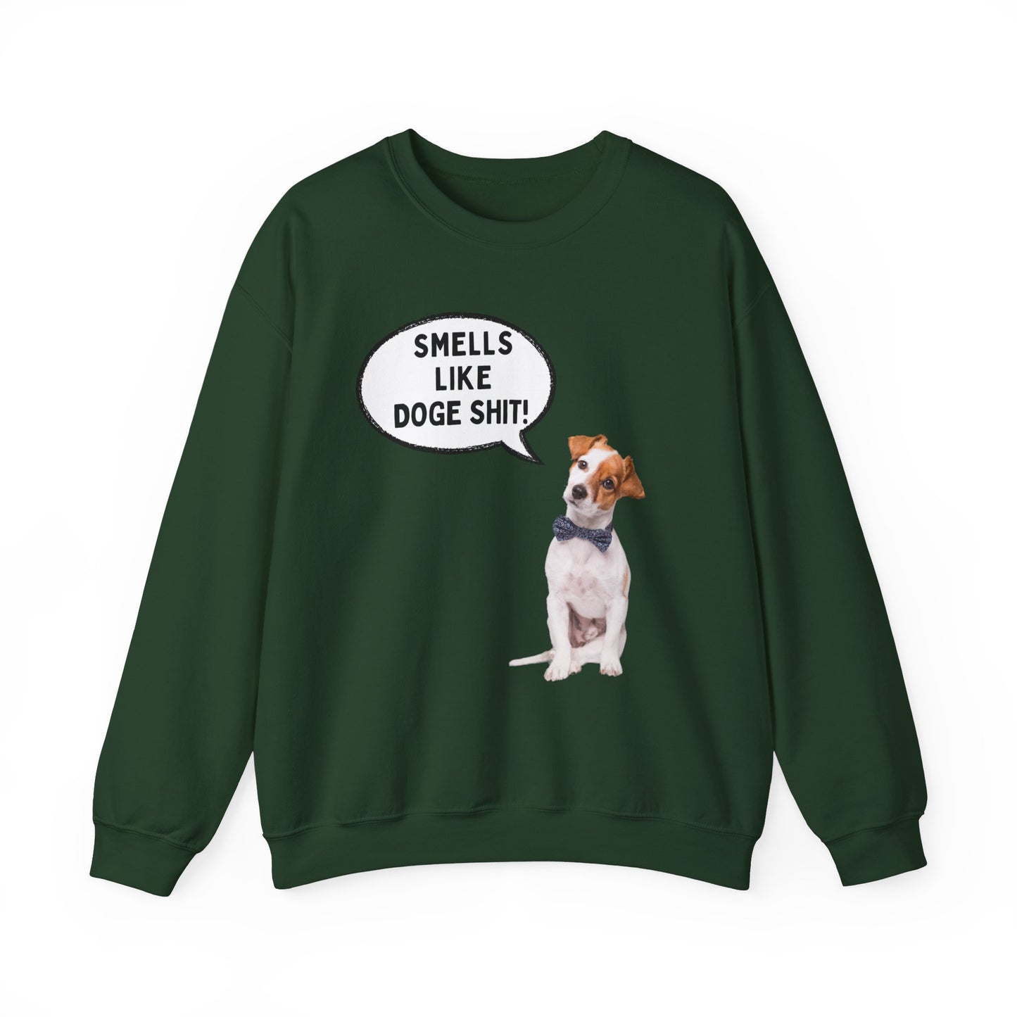 Funny Dog Lover Sweatshirt - 'Smells Like Doge Sh*t!' Crewneck