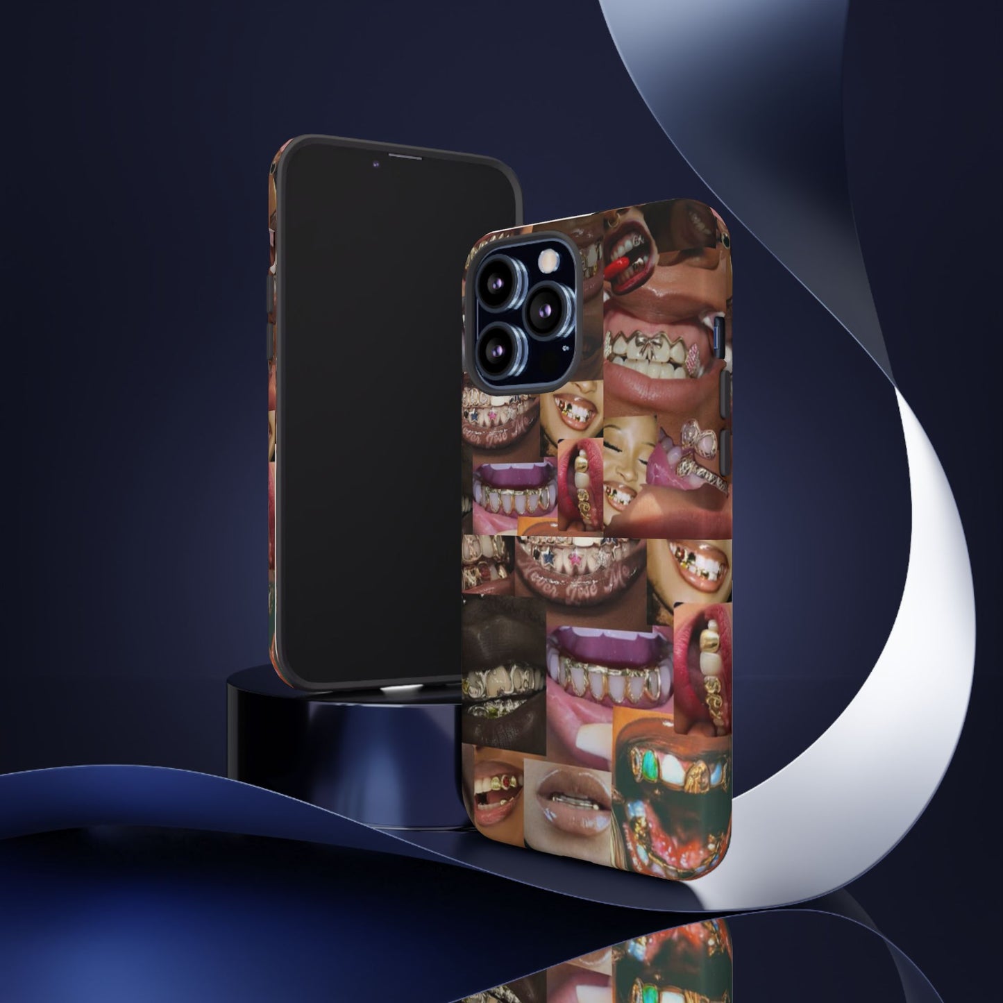 Gold Grillz Bold Phone Case, For The Culture Tough Phone Cover, Statement Accessory, Unique Tech Gift