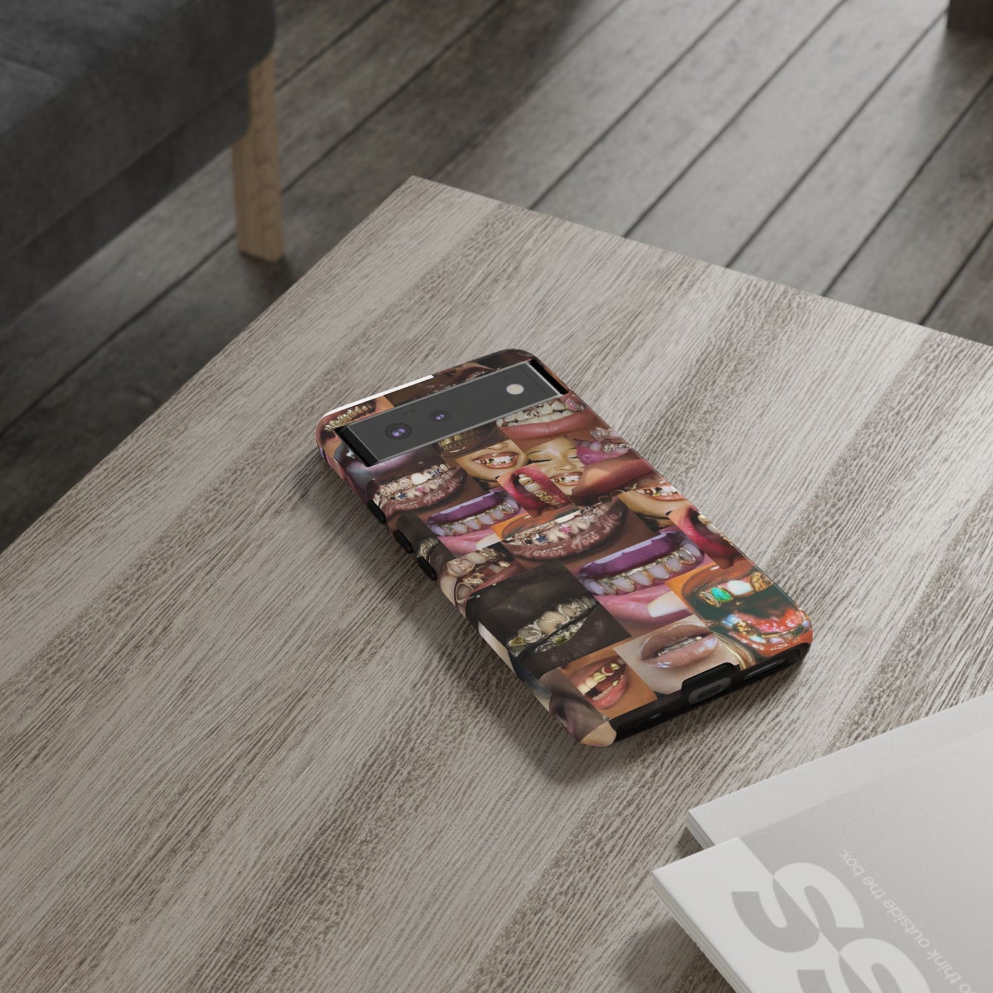 Gold Grillz Bold Phone Case, For The Culture Tough Phone Cover, Statement Accessory, Unique Tech Gift