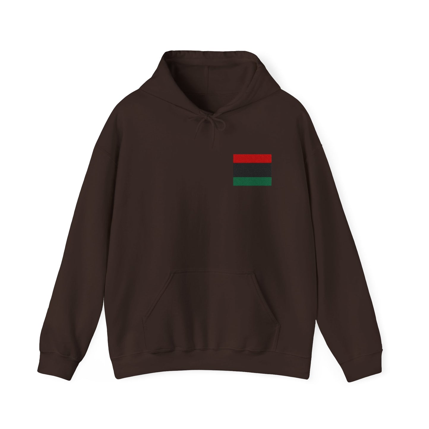 Pan African Embroidered Heritage Hoodie - Cozy Unisex Sweatshirt, Black History Month, Gift for Friends, Streetwear Style