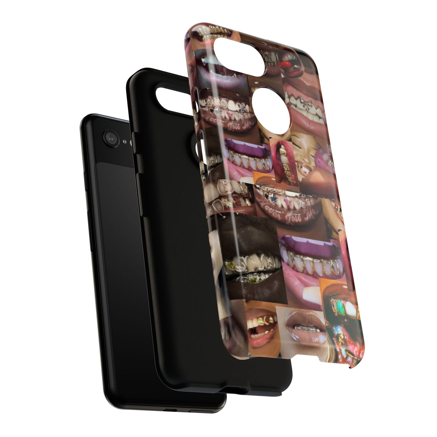 Gold Grillz Bold Phone Case, For The Culture Tough Phone Cover, Statement Accessory, Unique Tech Gift