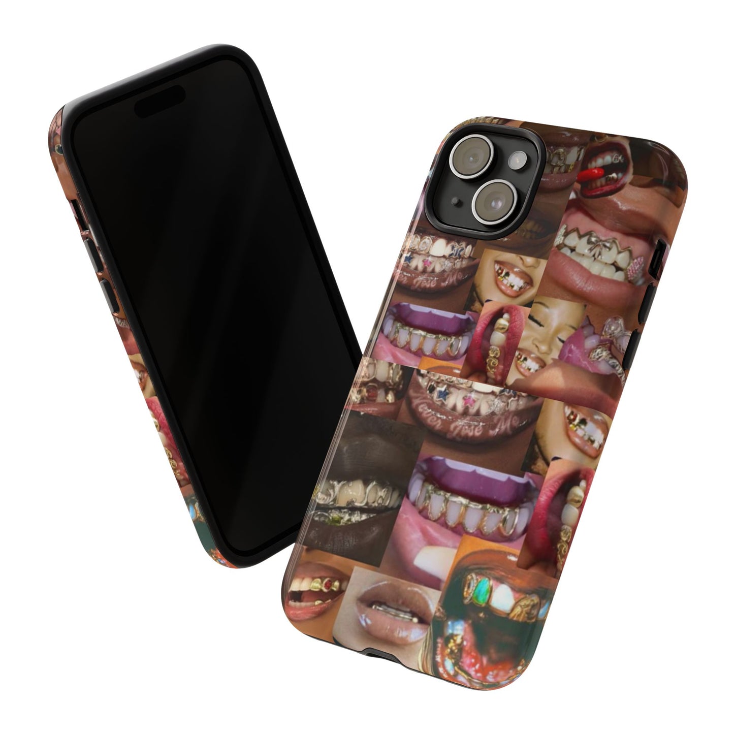 Gold Grillz Bold Phone Case, For The Culture Tough Phone Cover, Statement Accessory, Unique Tech Gift