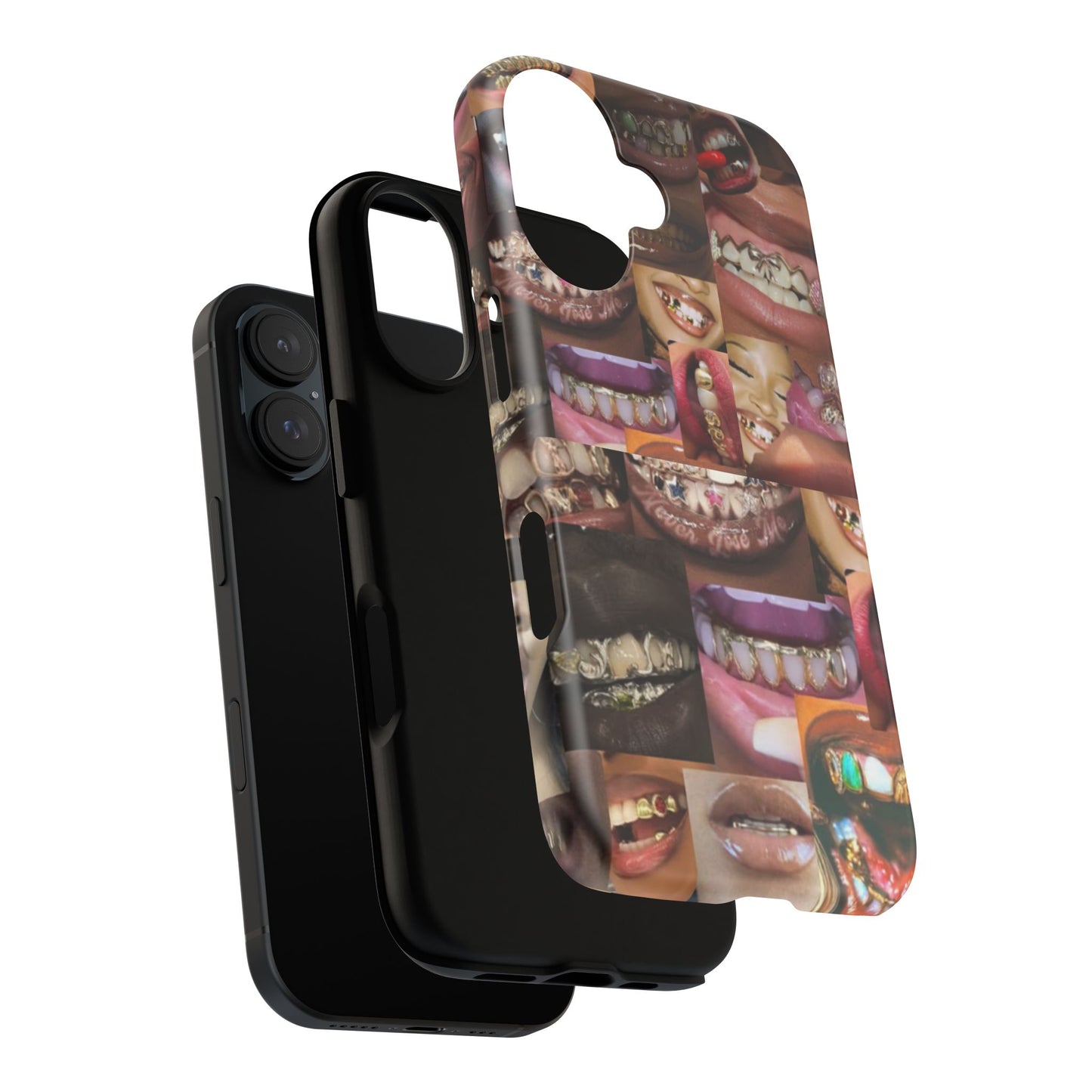 Gold Grillz Bold Phone Case, For The Culture Tough Phone Cover, Statement Accessory, Unique Tech Gift