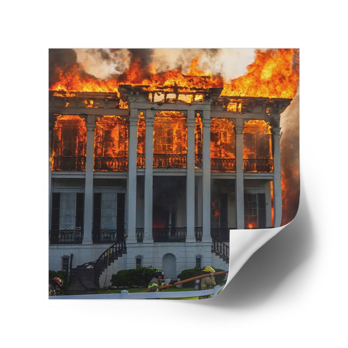 Nottoway Plantation Square Stickers, Design for outdoor or indoor Home Decor, Juneteenth Gifts