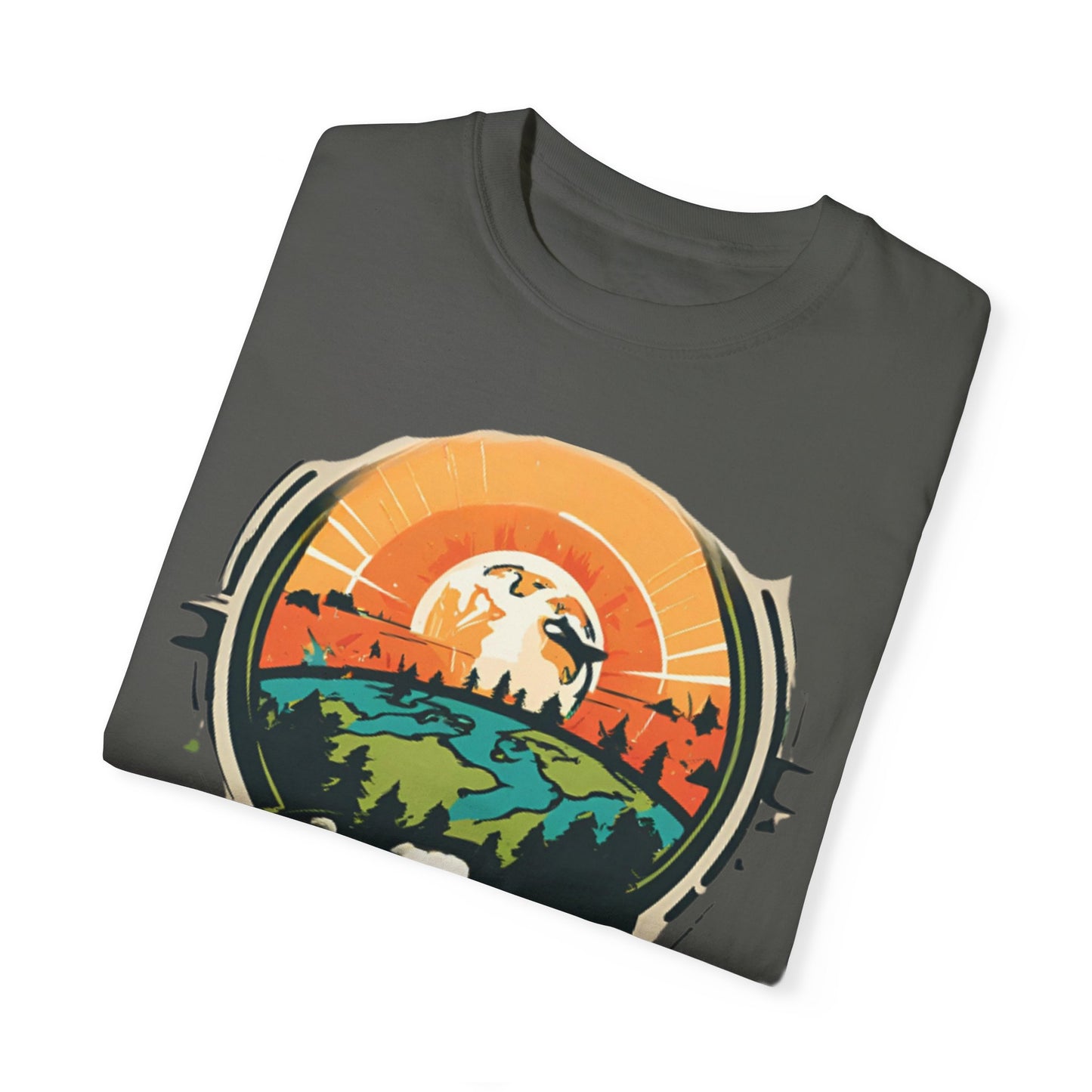 Earth is Ghetto - Unisex Garment-Dyed T-shirt