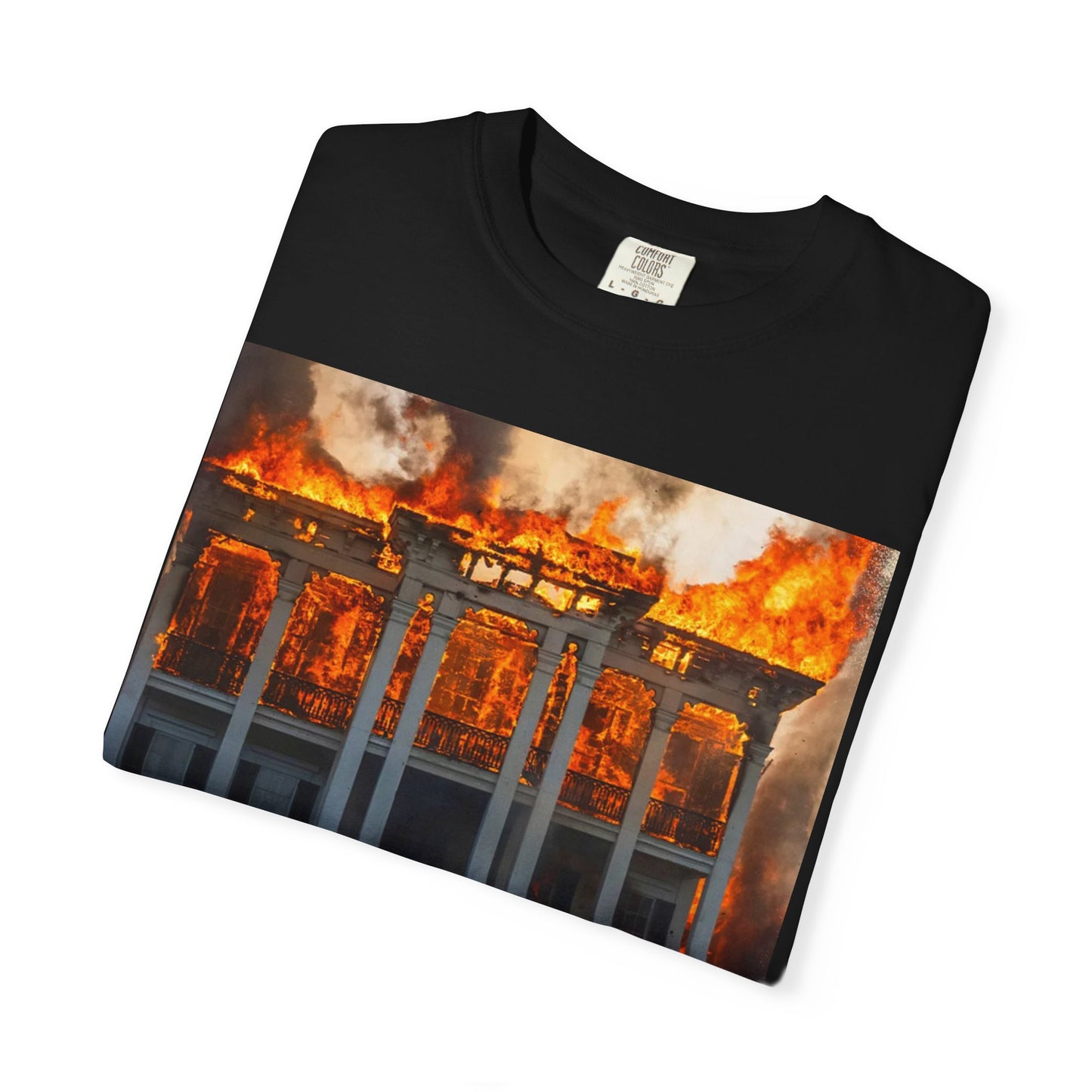Nottoway Plantation - Juneteenth Gift - Unisex Garment-Dyed T-shirt