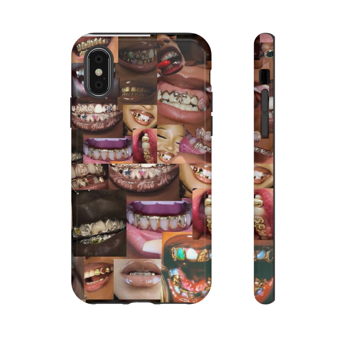 Gold Grillz Bold Phone Case, For The Culture Tough Phone Cover, Statement Accessory, Unique Tech Gift
