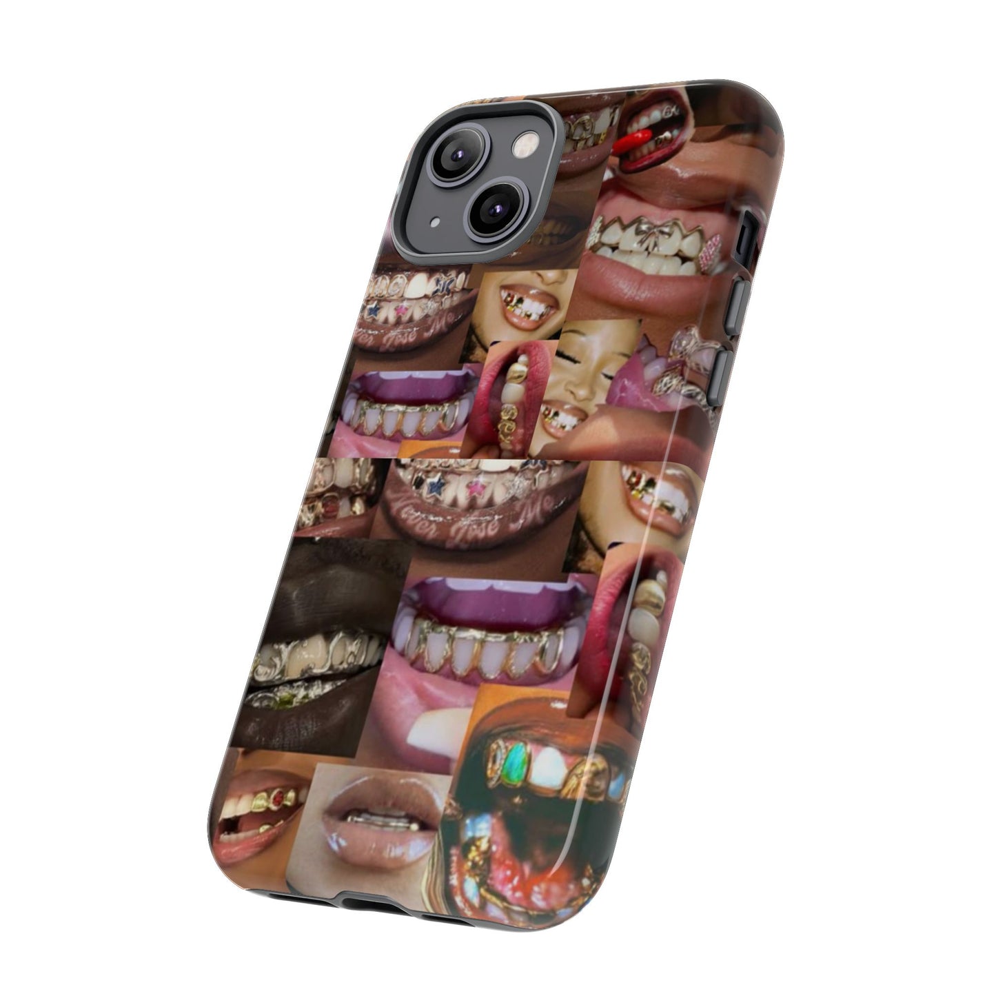 Gold Grillz Bold Phone Case, For The Culture Tough Phone Cover, Statement Accessory, Unique Tech Gift