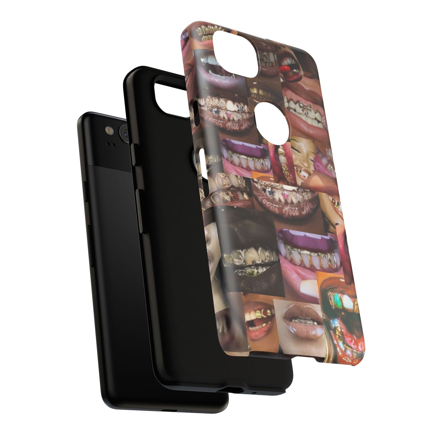 Gold Grillz Bold Phone Case, For The Culture Tough Phone Cover, Statement Accessory, Unique Tech Gift