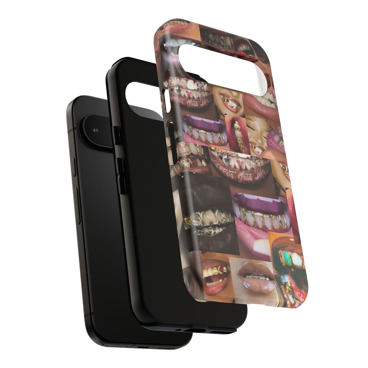 Gold Grillz Bold Phone Case, For The Culture Tough Phone Cover, Statement Accessory, Unique Tech Gift