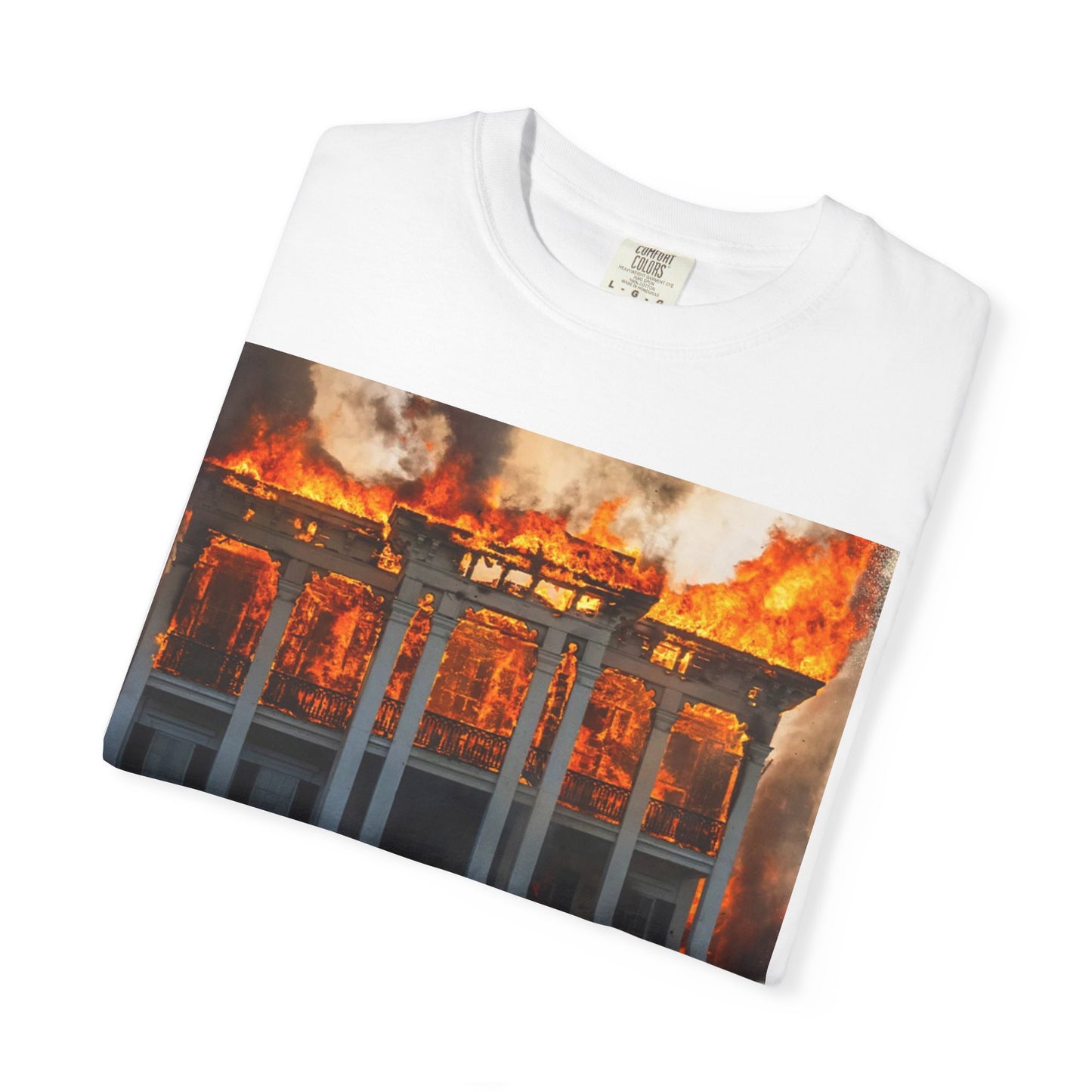 Nottoway Plantation - Juneteenth Gift - Unisex Garment-Dyed T-shirt