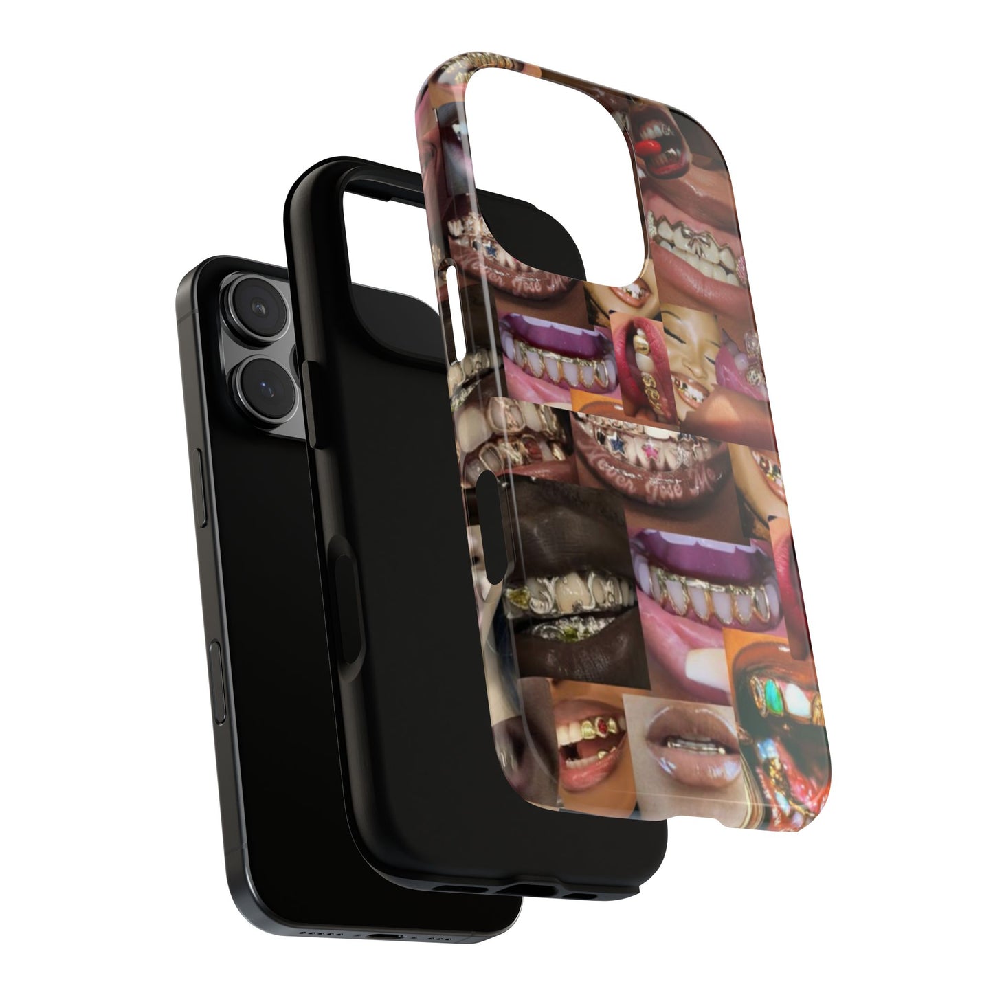 Gold Grillz Bold Phone Case, For The Culture Tough Phone Cover, Statement Accessory, Unique Tech Gift