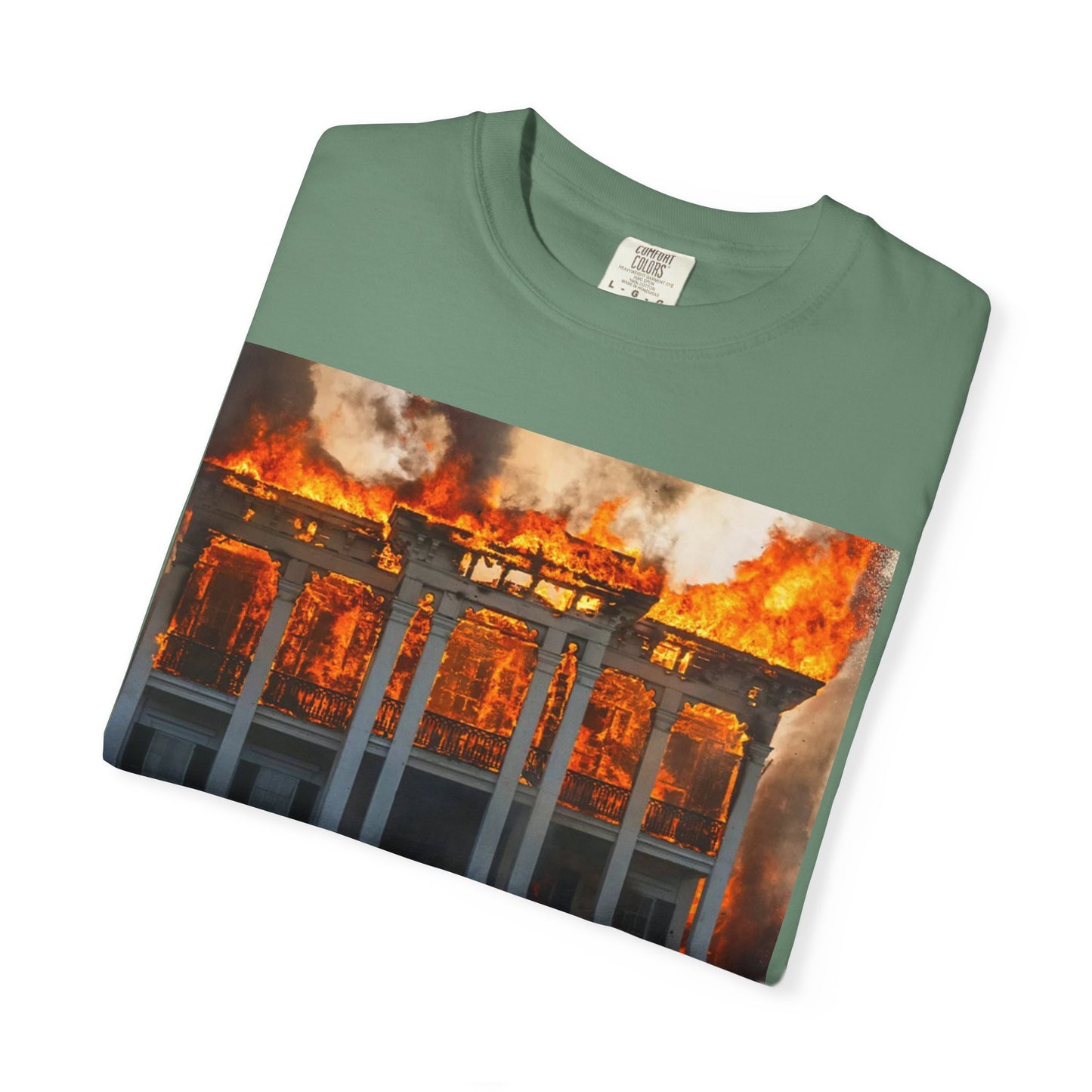 Nottoway Plantation - Juneteenth Gift - Unisex Garment-Dyed T-shirt