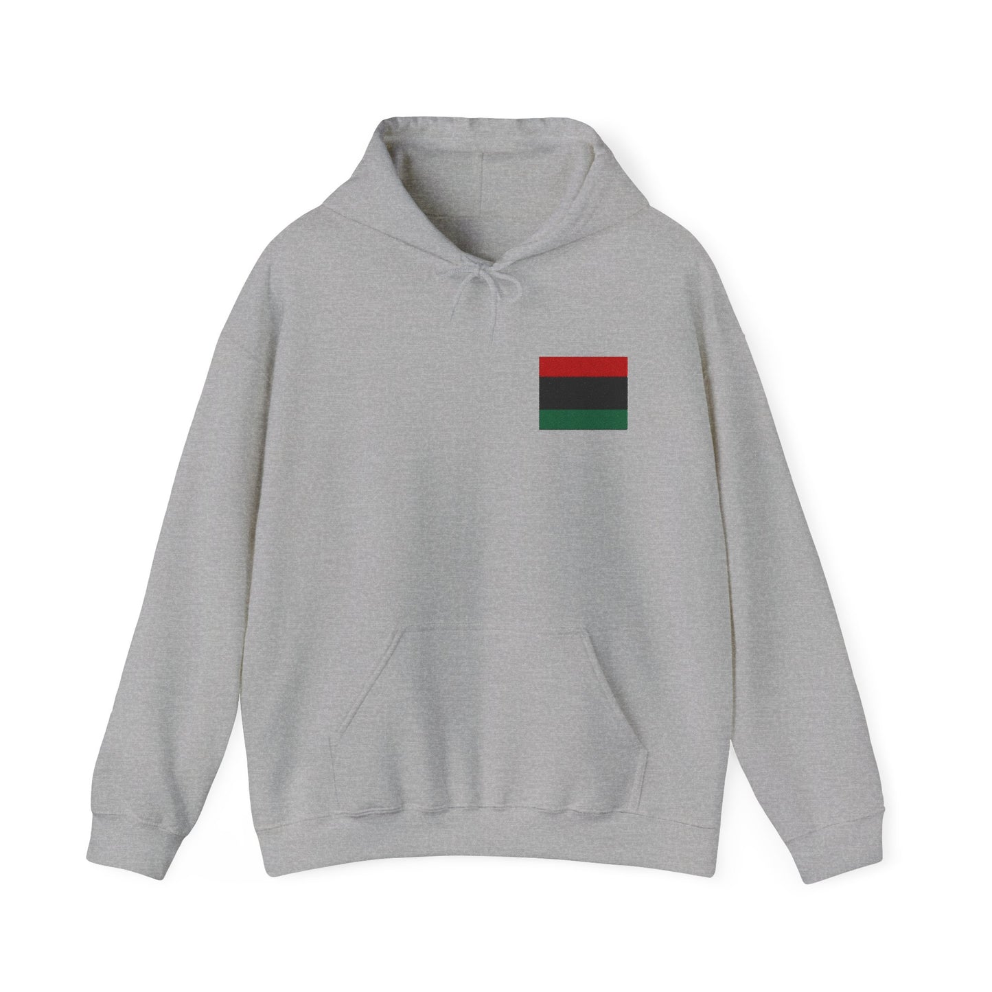 Pan African Embroidered Heritage Hoodie - Cozy Unisex Sweatshirt, Black History Month, Gift for Friends, Streetwear Style