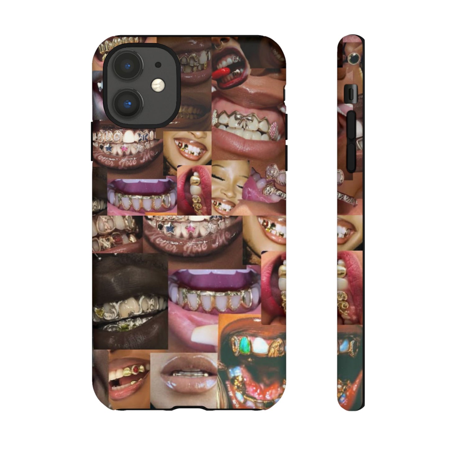Gold Grillz Bold Phone Case, For The Culture Tough Phone Cover, Statement Accessory, Unique Tech Gift