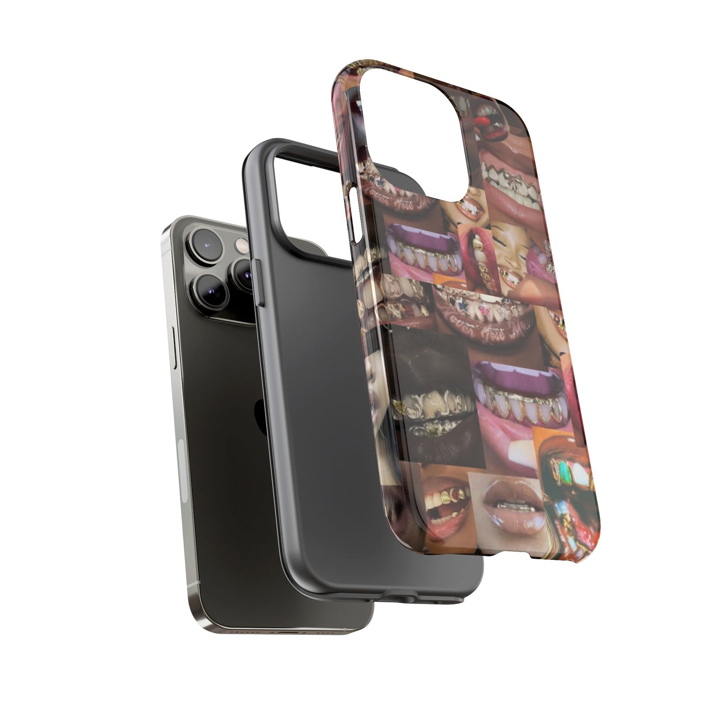 Gold Grillz Bold Phone Case, For The Culture Tough Phone Cover, Statement Accessory, Unique Tech Gift