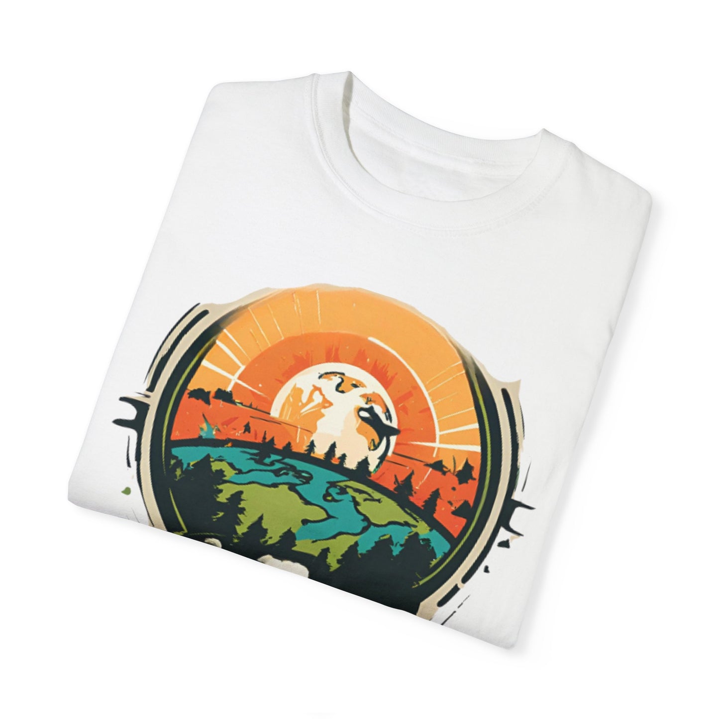 Earth is Ghetto - Unisex Garment-Dyed T-shirt
