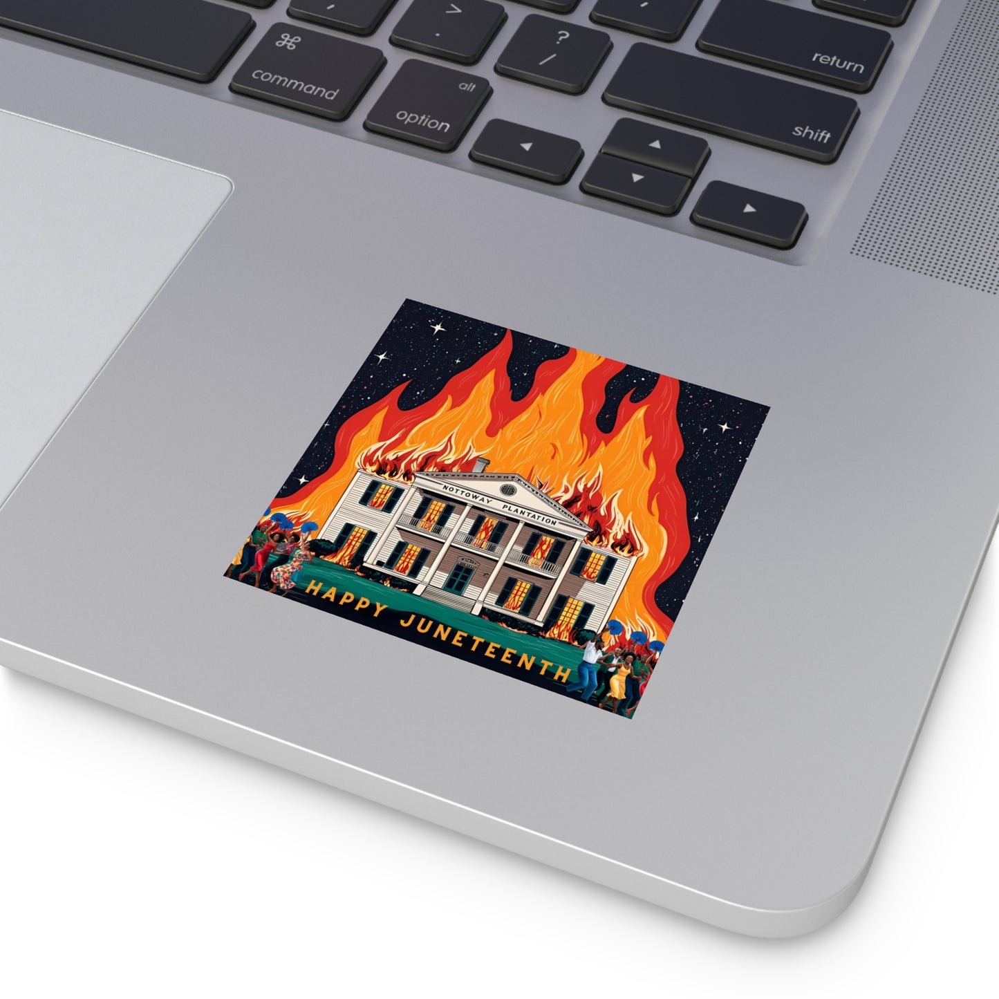 Nottoway Plantation Square Stickers, Design for outdoor or indoor Home Decor, Juneteenth Gifts