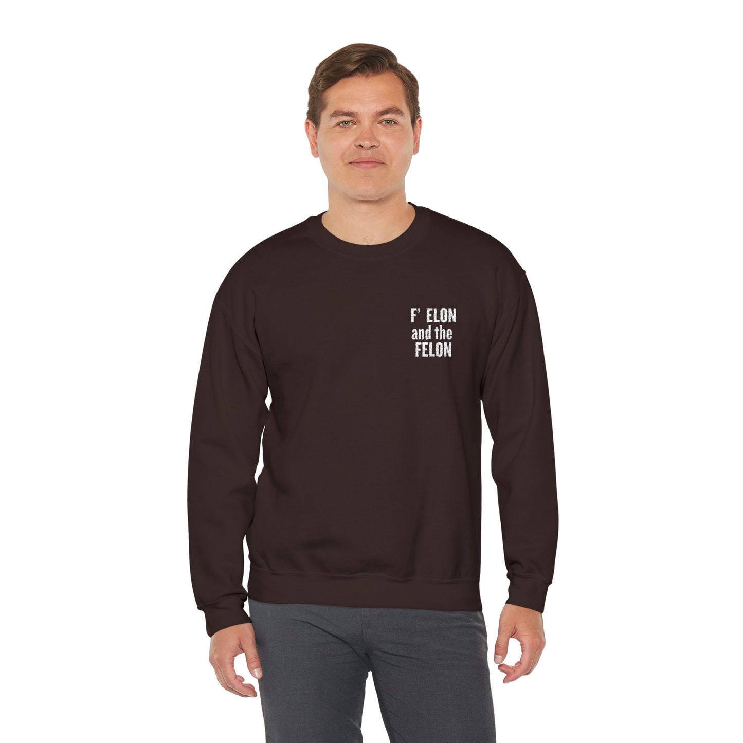 F elon and the Felon Unisex Heavy Blend™ Crewneck Sweatshirt - Comfy Streetwear for Casual Days