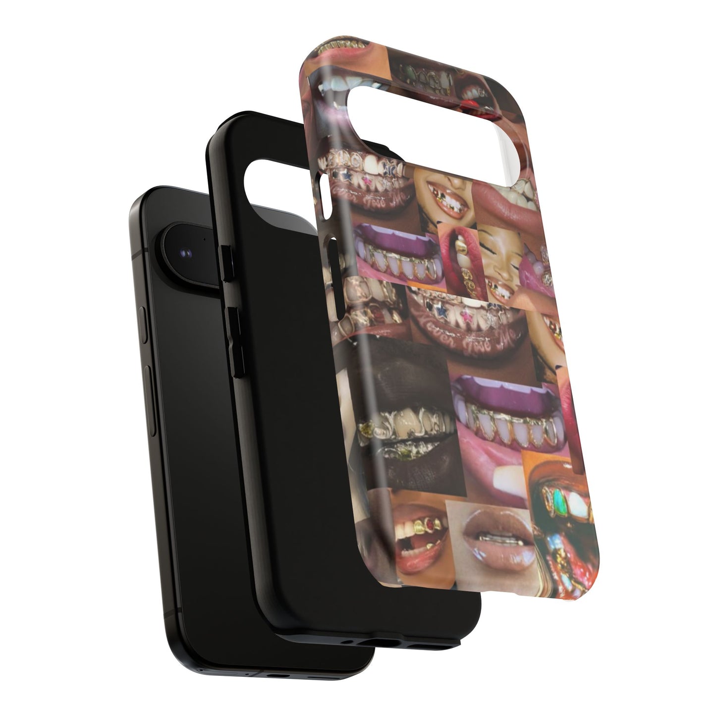 Gold Grillz Bold Phone Case, For The Culture Tough Phone Cover, Statement Accessory, Unique Tech Gift
