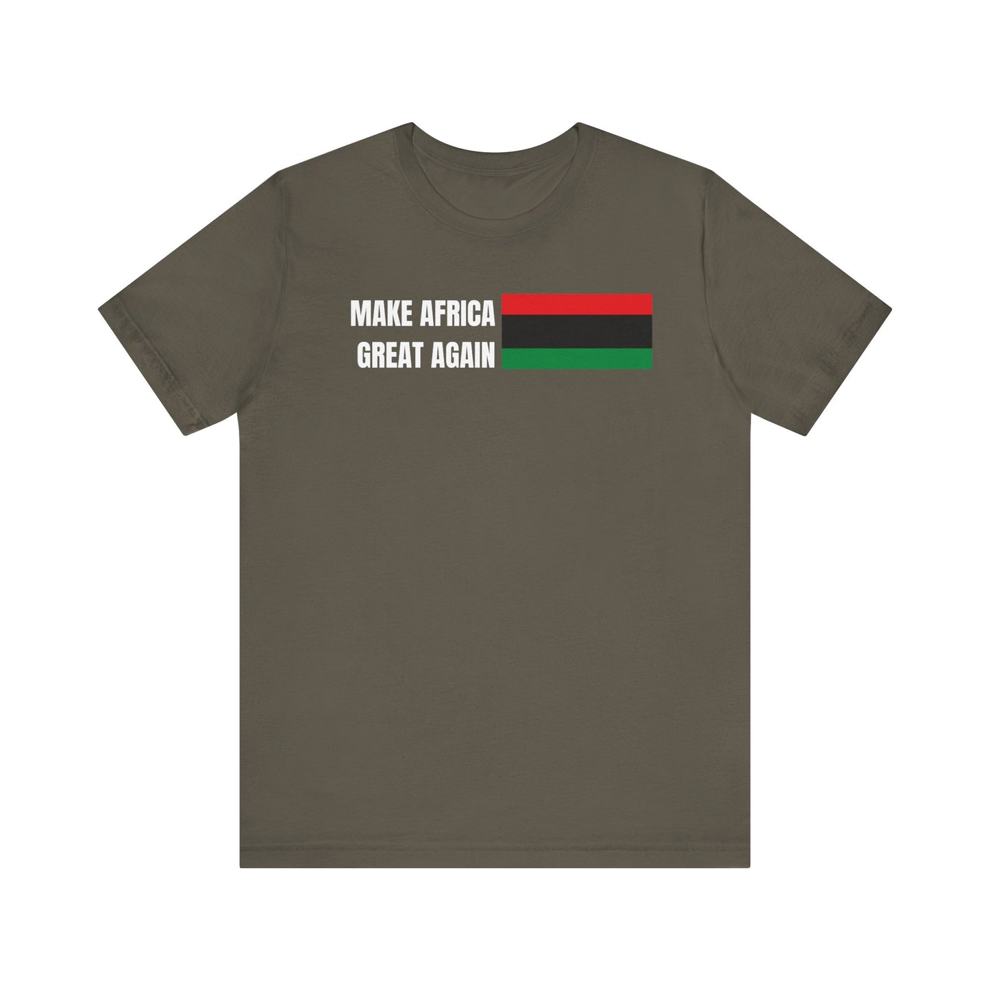 Make Africa Great Again Tee - Unisex Jersey Short Sleeve Shirt, Statement Tee, Gift for Activists, Casual Wear, Black History Month,
