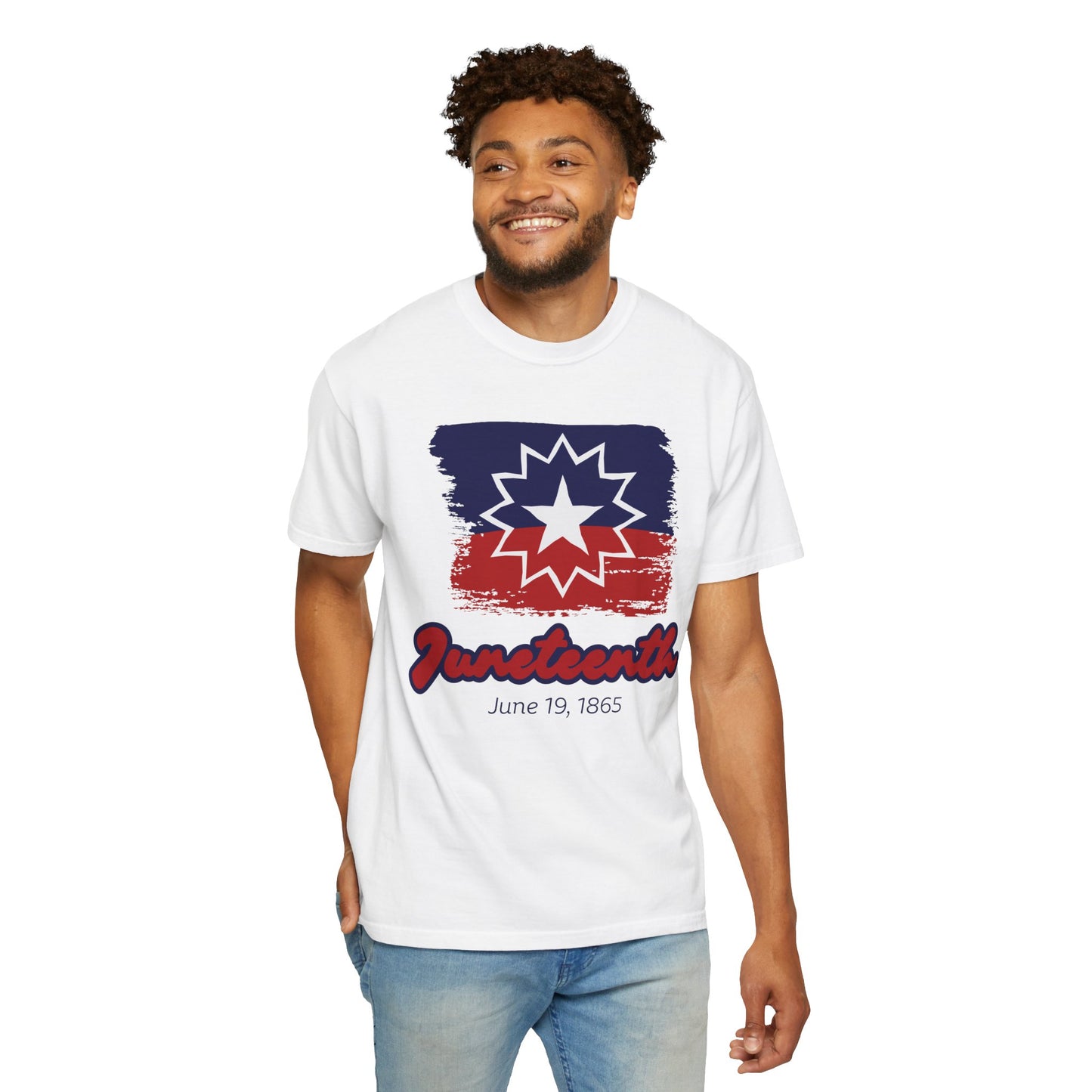 Happy Juneteenth Gift - Freedom Day Unisex Garment-Dyed T-shirt