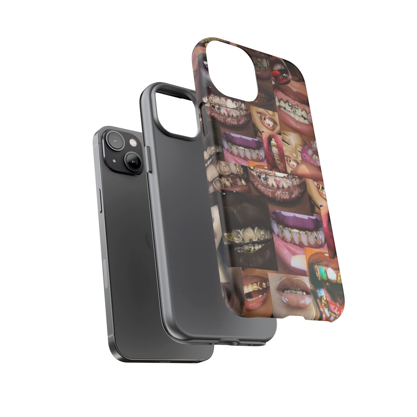 Gold Grillz Bold Phone Case, For The Culture Tough Phone Cover, Statement Accessory, Unique Tech Gift