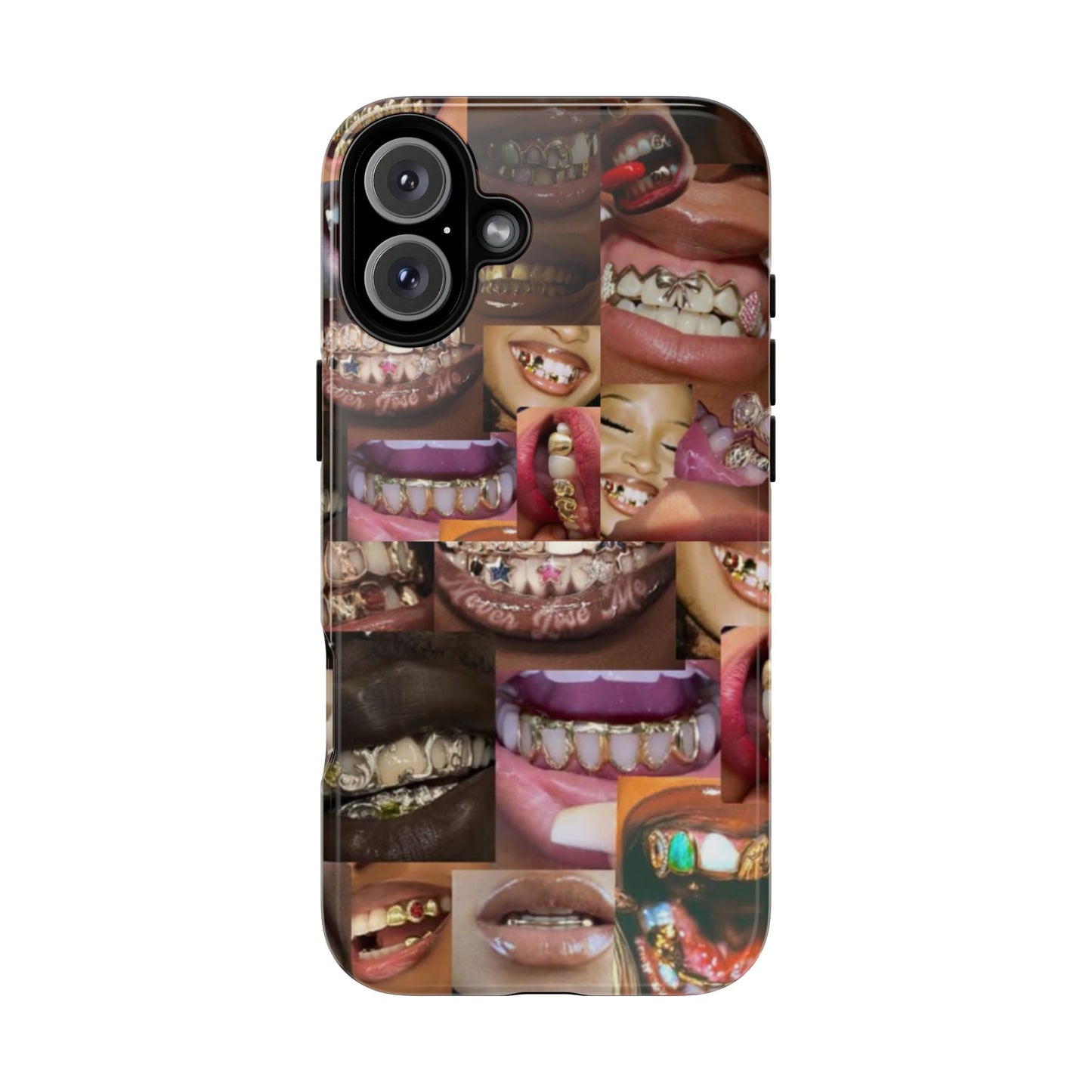 Gold Grillz Bold Phone Case, For The Culture Tough Phone Cover, Statement Accessory, Unique Tech Gift