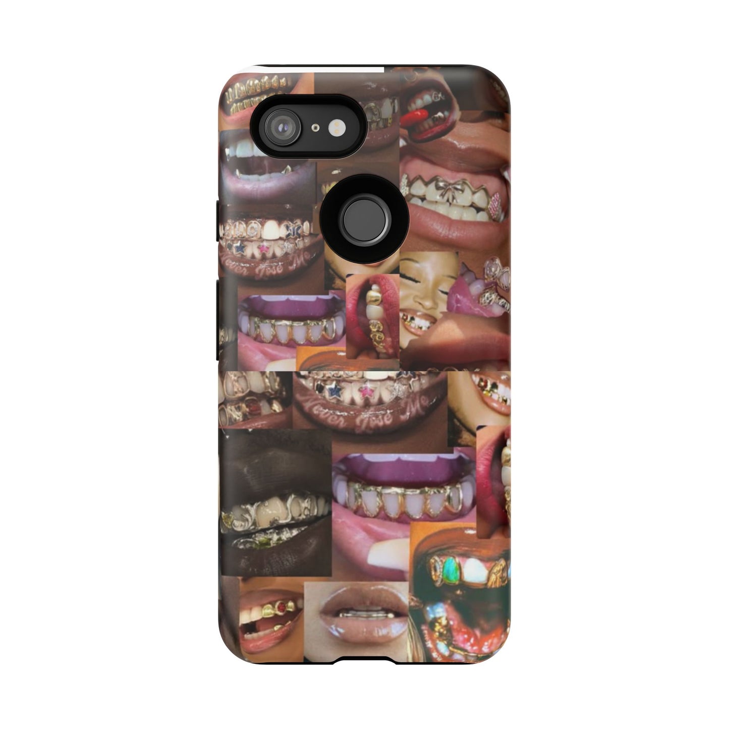 Gold Grillz Bold Phone Case, For The Culture Tough Phone Cover, Statement Accessory, Unique Tech Gift