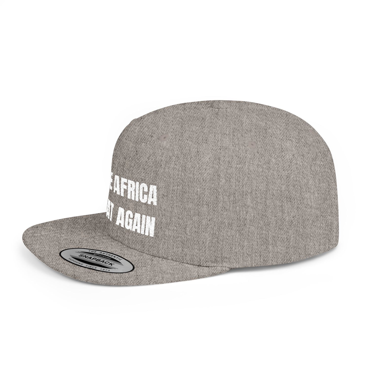 Make Africa Great Again Embroidered Snapback Cap, Trendy Flat Bill Hat for Activists, Gift for African Heritage Celebrations, Urban Streetwear