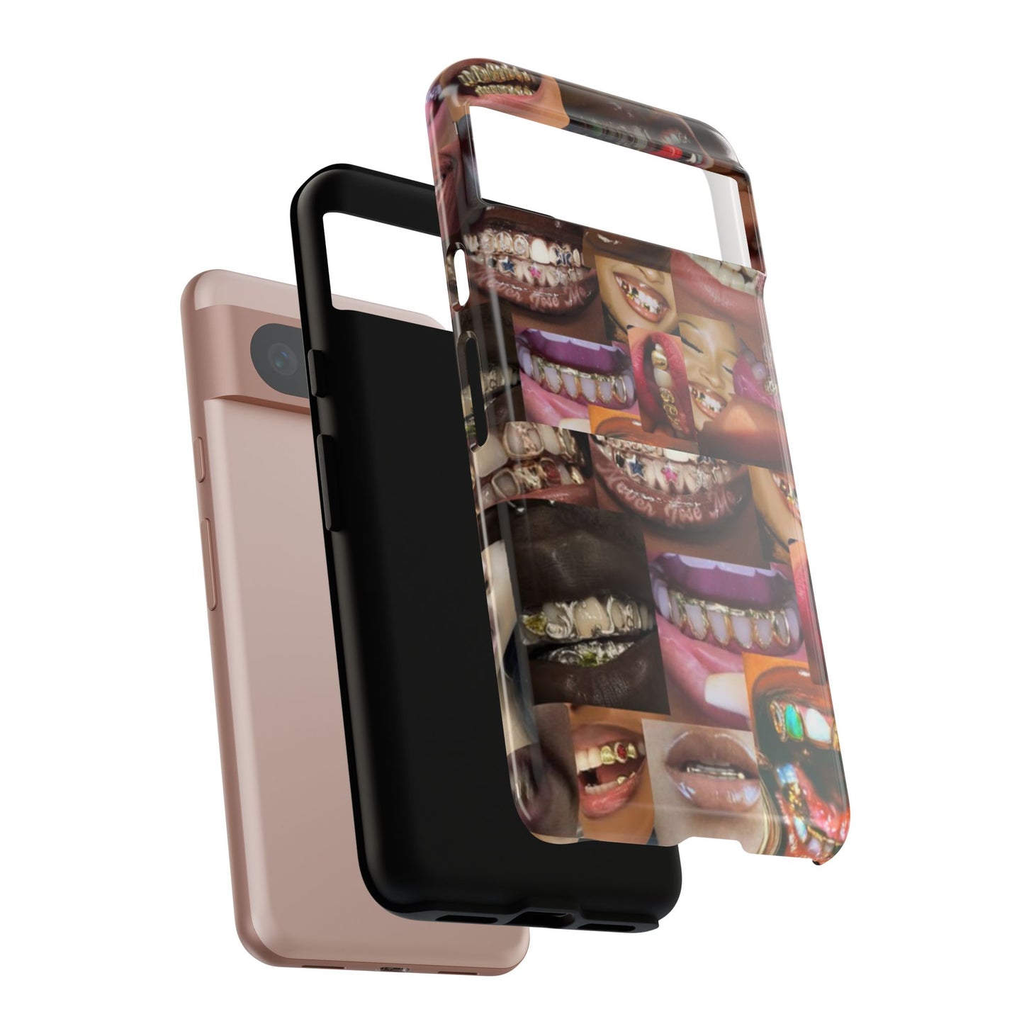 Gold Grillz Bold Phone Case, For The Culture Tough Phone Cover, Statement Accessory, Unique Tech Gift